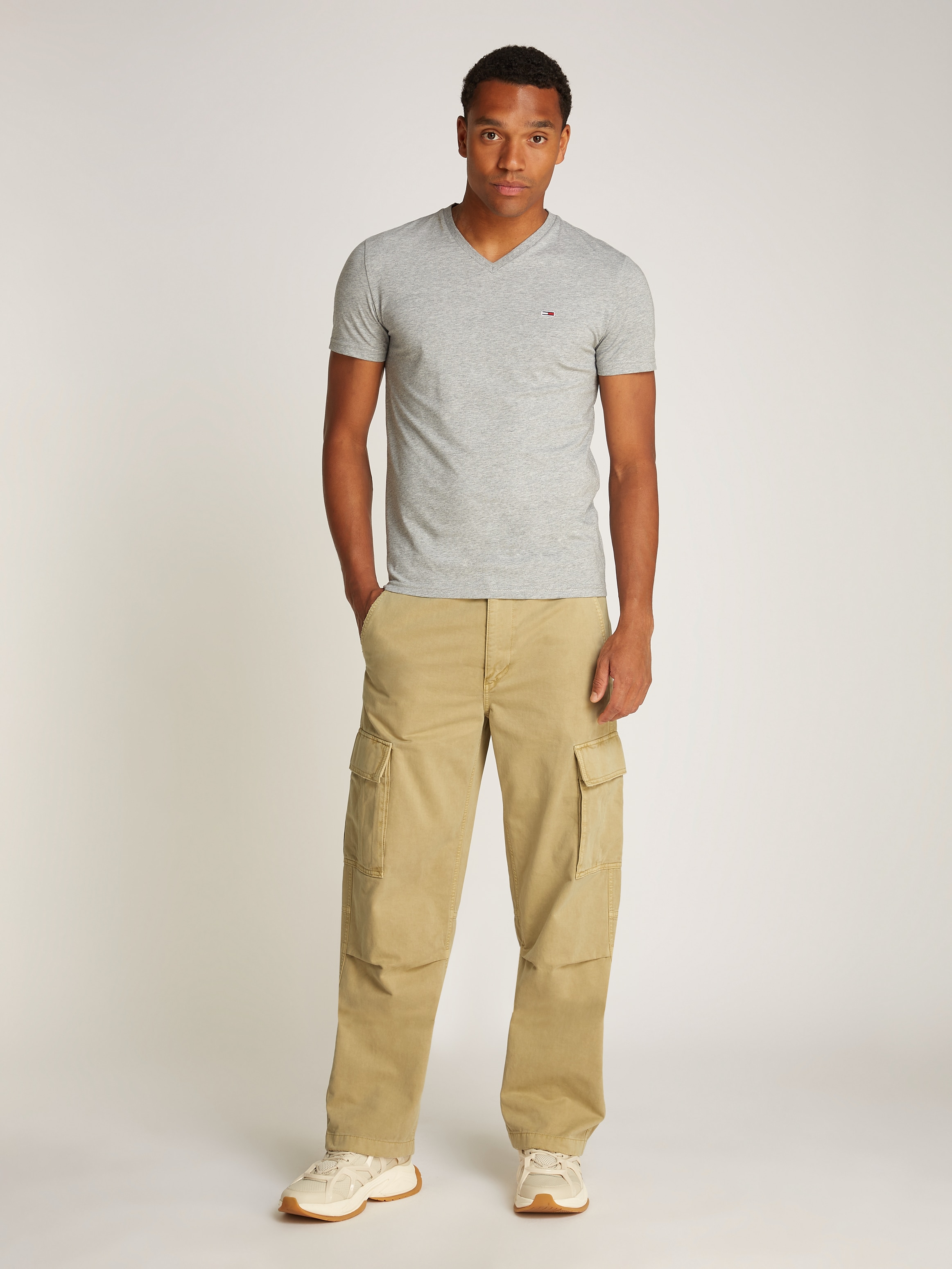 Tommy Jeans Cargohose »TJM JAIMIE COTTON CARGO«, mit Kniefalten