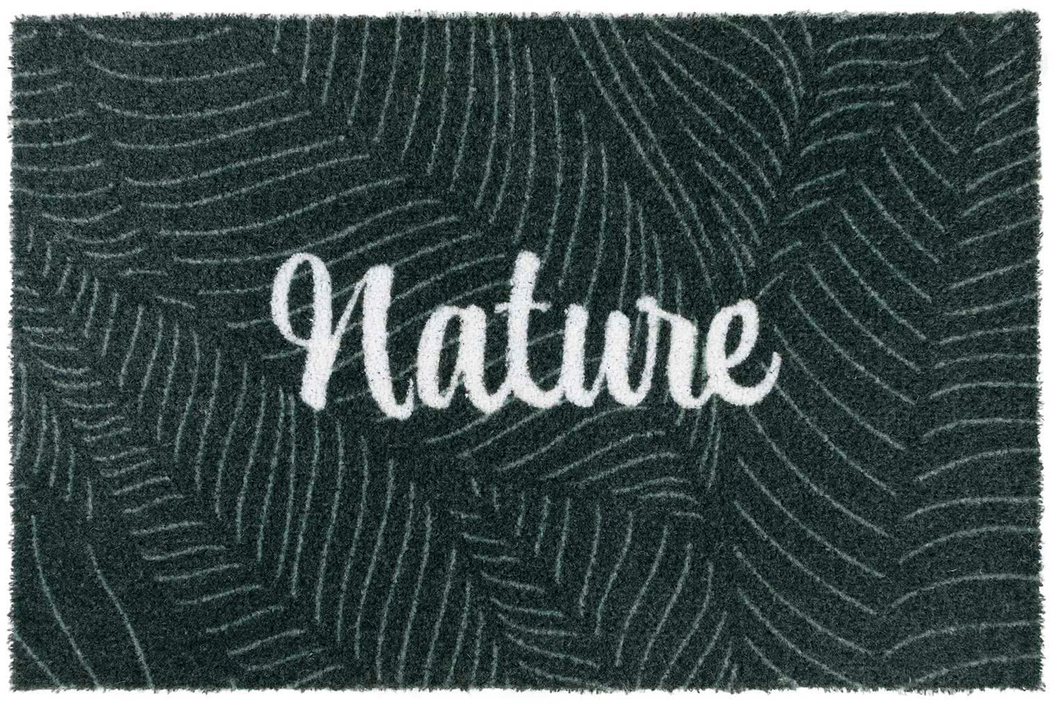 Primaflor-Ideen in Textil Fußmatte »Schmutzfangmatte COUNTRY, Nature«, rechteckig, 7 mm Höhe, Schmutzfangmatte, Kokos-Optik, mit Spruch, rutschhemmend, waschbar