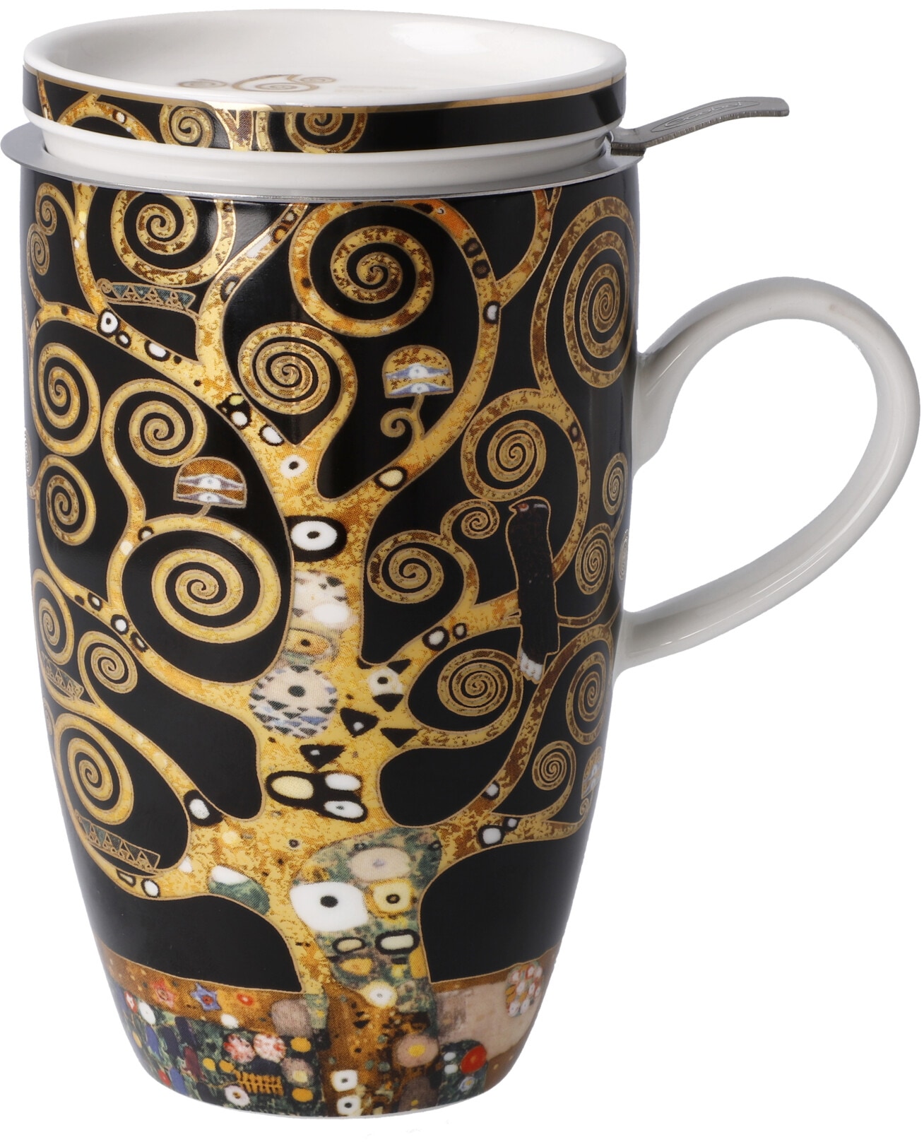 Goebel Tasse »Klimt«, Artis Orbis, Teetasse mit Deckel/Sieb, Gustav Klimt -  Der Lebensbaum mit 3 Jahren XXL Garantie
