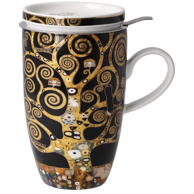 Goebel Tasse »Klimt«, Artis Orbis, Teetasse mit Deckel/Sieb, Gustav Klimt -  Der Lebensbaum mit 3 Jahren XXL Garantie