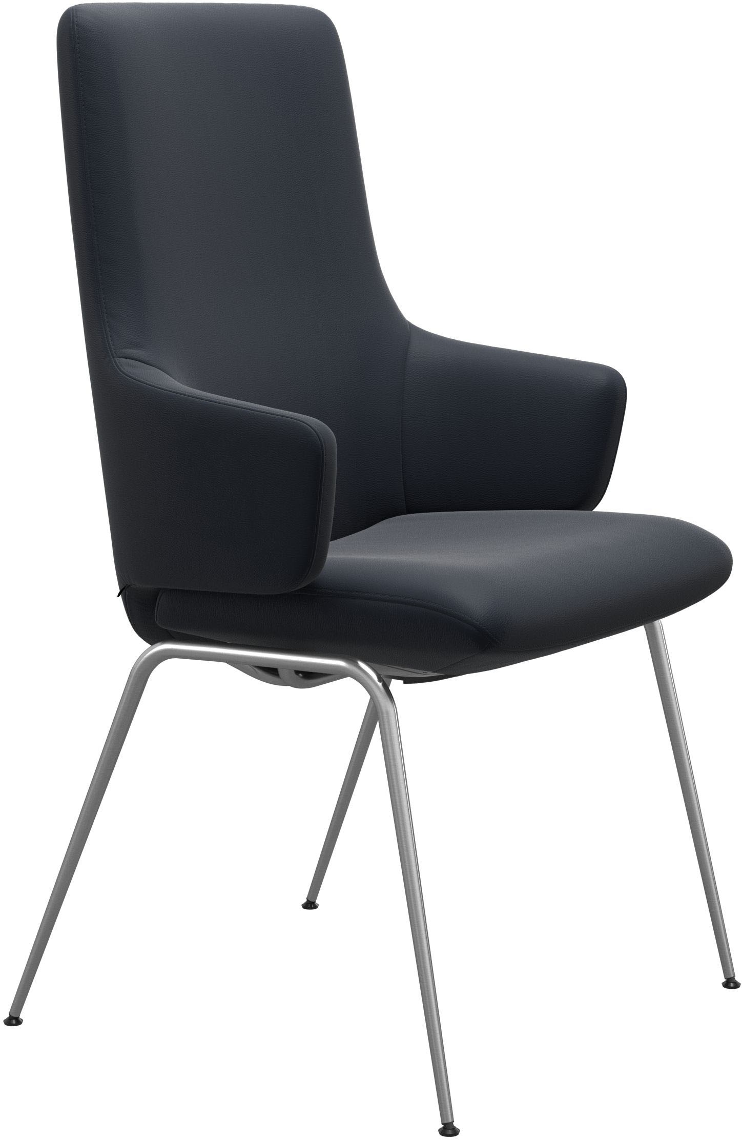Stressless® Polsterstuhl »Laurel«, Leder PALOMA, High Back mit Armlehne, Größe L, mit Beinen aus Stahl in Chrom