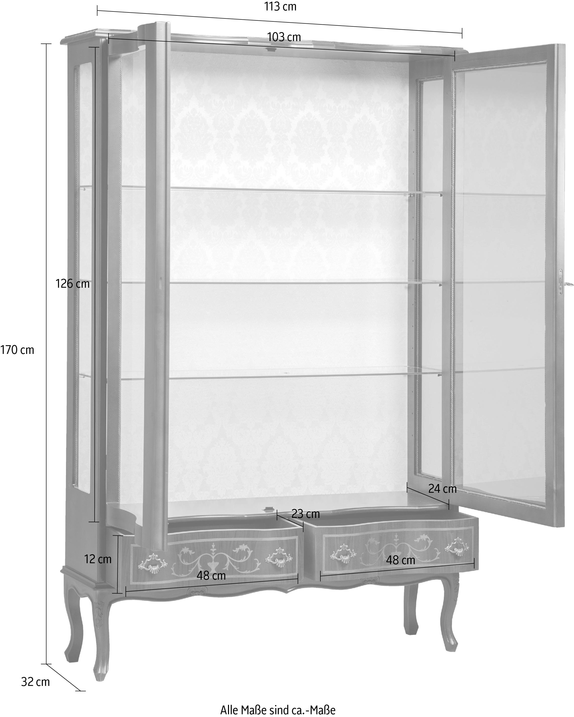 Home affaire Vitrine »PUCCINI 563«, Höhe 170 cm auf Raten bestellen