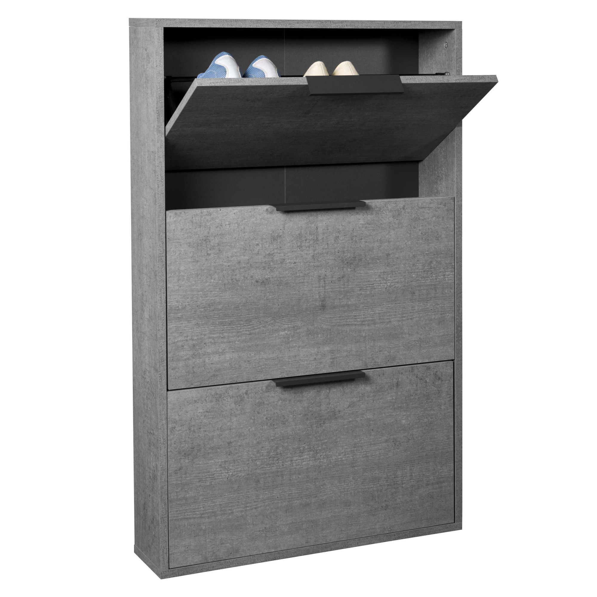 Composad Schuhschrank »Espresso,Schuhschrank, Schuhkipper, mit Klappen«, (1 St.), mit 3 Klappen, schmal