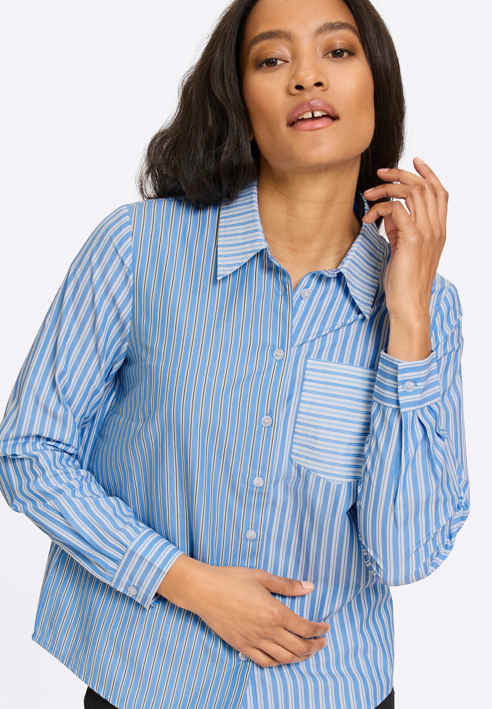 heine Hemdbluse »Bluse Hemdbluse im Streifen-Mix«