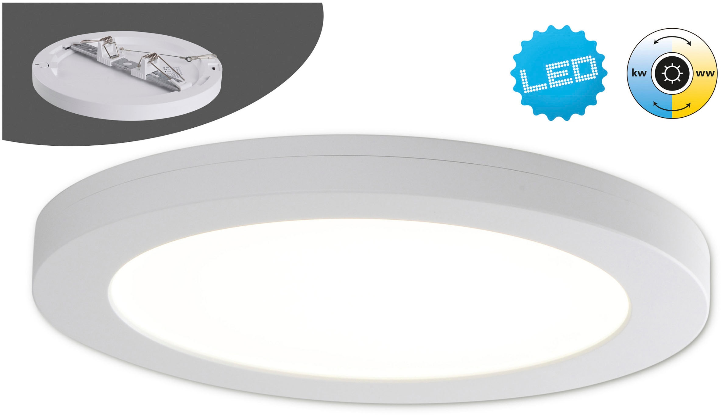 näve LED Installation XXL kaufen online flexible 1 flammig-flammig, (über mit Garantie 3 Geräteschalter), | oder »Bonus«, Jahren Aufbau Deckenleuchte CCT-Funktion