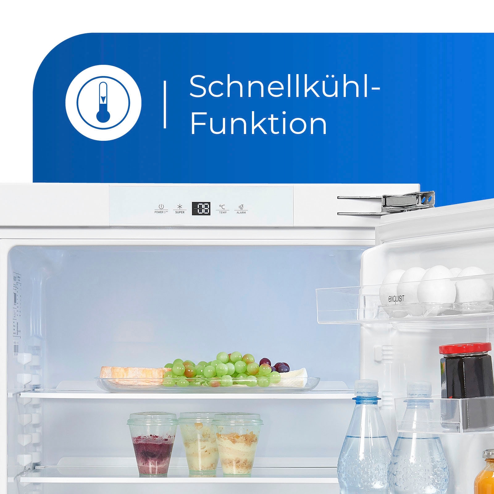 exquisit Einbaukühlschrank »UKS140-V-FE-010E«