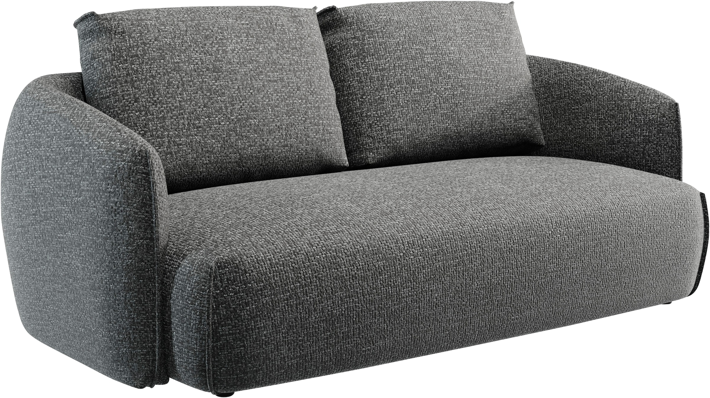 TRENDMANUFAKTUR 2-Sitzer »Shawn Designsofa mit elegant geschwungen Armlehnen, bequem« organischer Form, mit hochwertigem Bezug