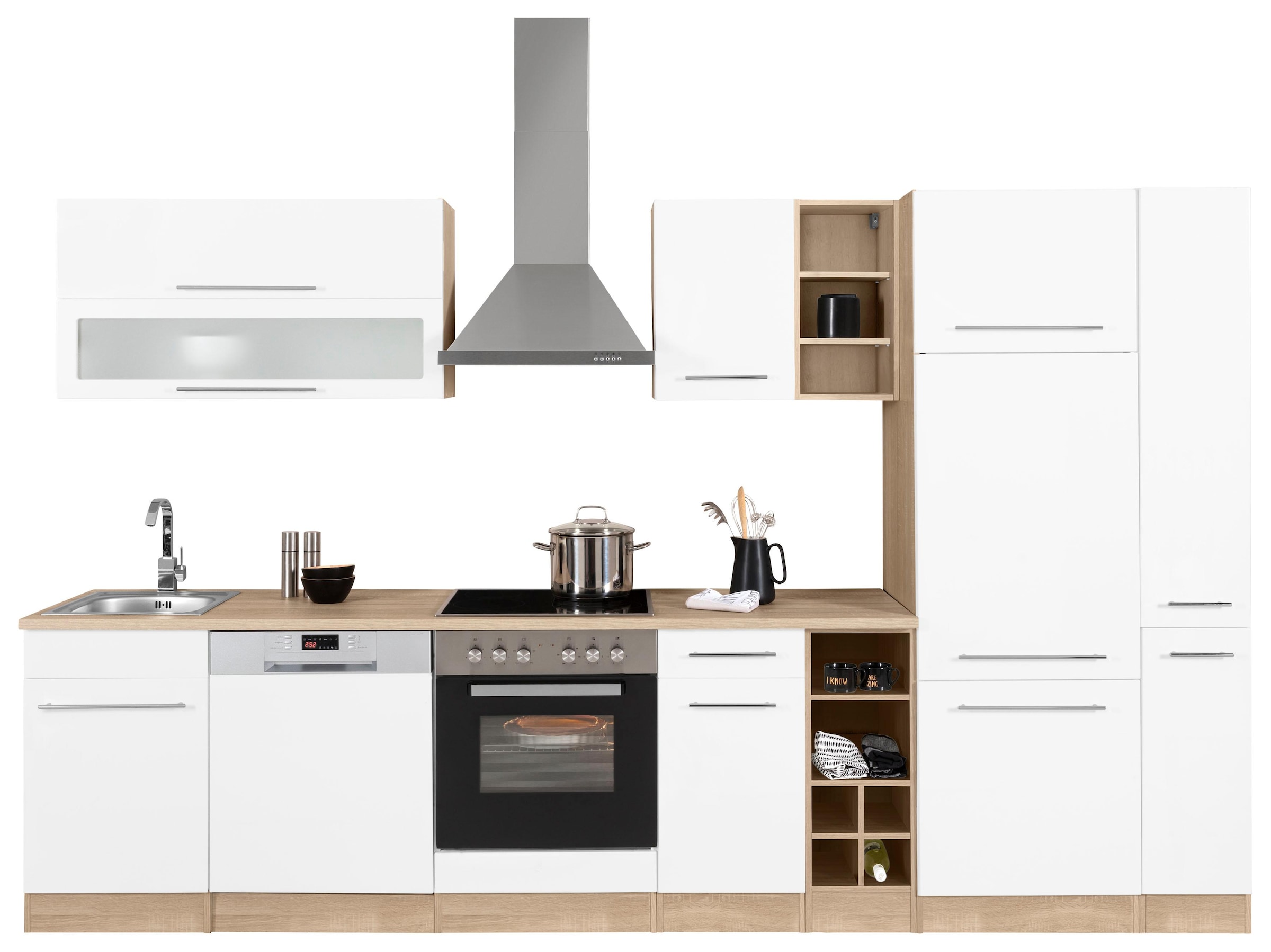KOCHSTATION Küchenzeile »KS-Eton«, ohne E-Geräte, Breite 330 cm