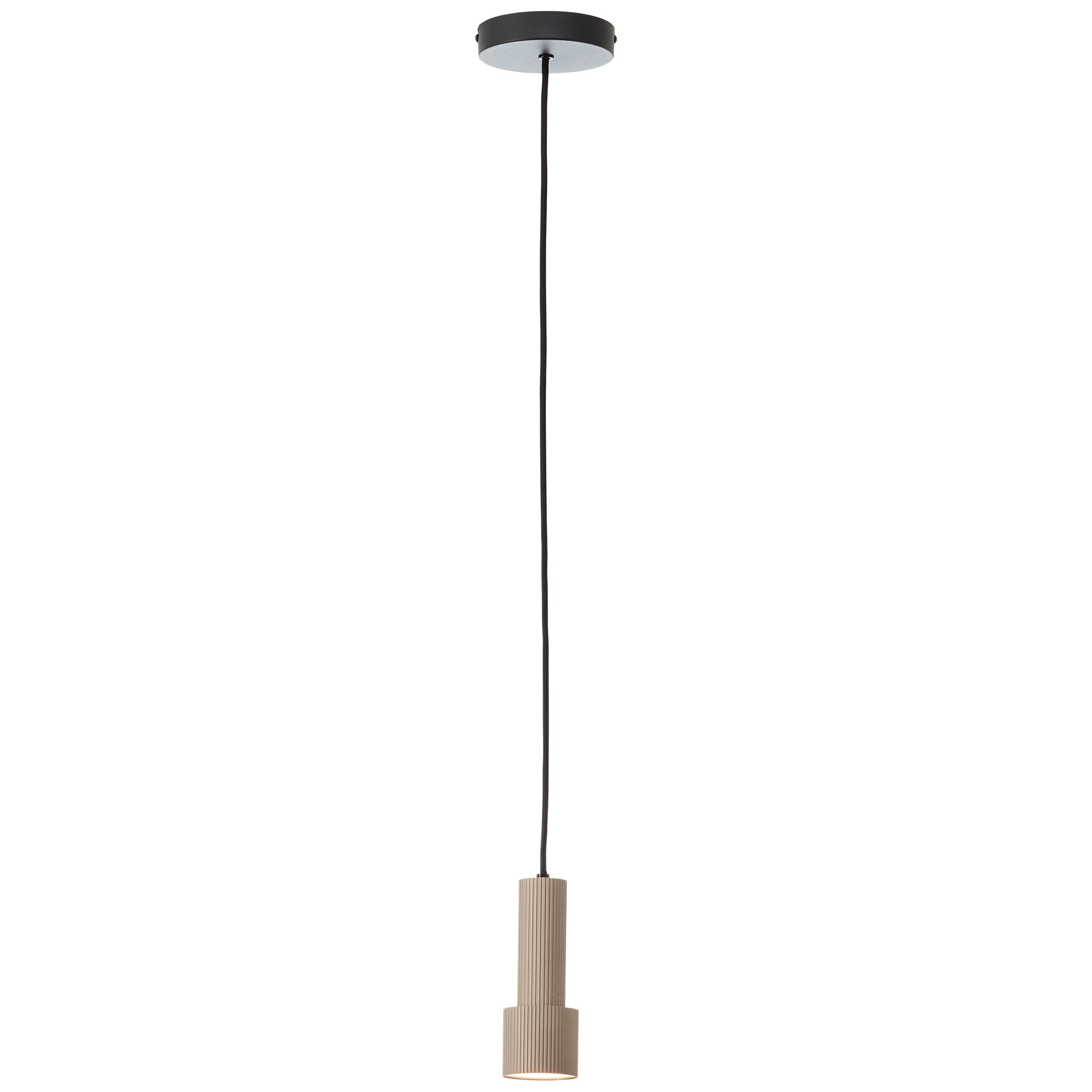 Brilliant Pendelleuchte »Cadiz«, 1 flammig, Leuchtmittel GU10 | ohne Leuchtmittel, 150 x 13 cm, GU10, kürzbar, Aluminium, matt schwarz/bronzefarben