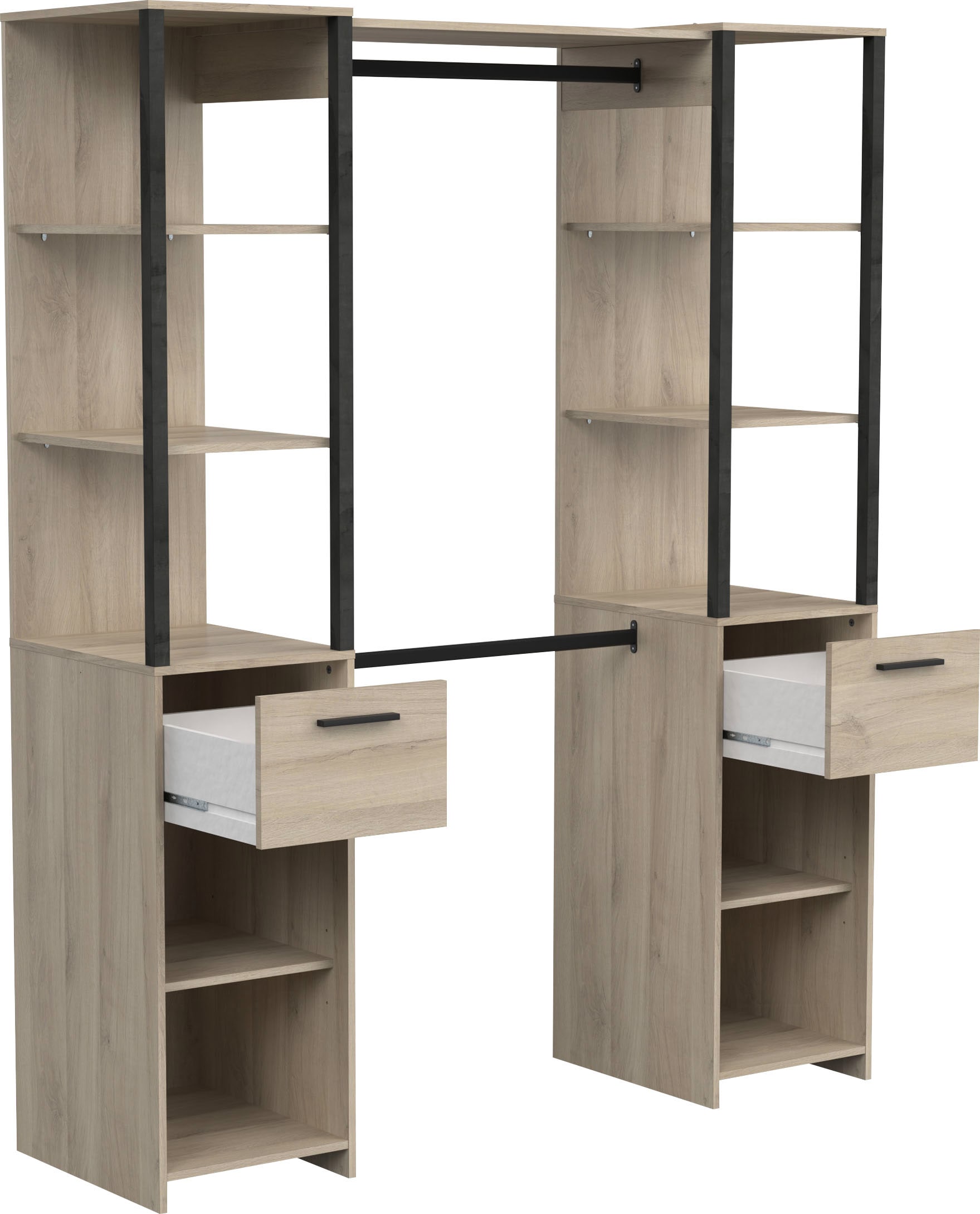 Demeyere GROUP Vorhang-Schrank »Gary« B/H/T ca. 160/200/50cm,  platzsparendes Design,