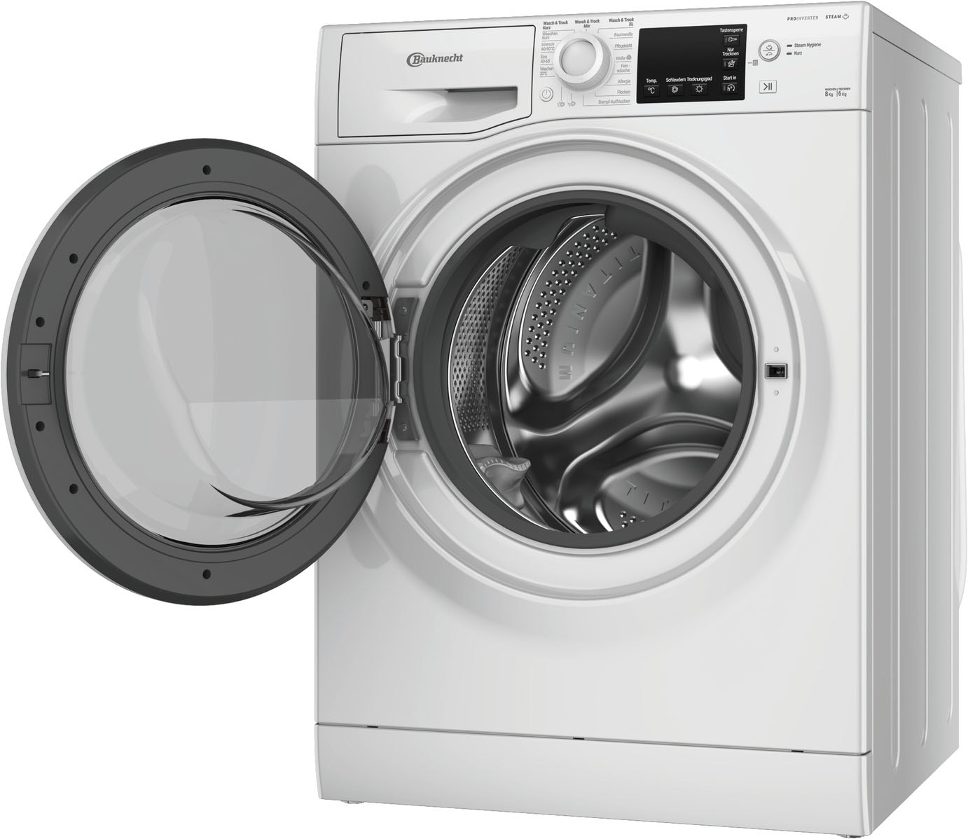 BAUKNECHT Waschtrockner »WT SUPER ECO 86 43 N« 8 kg /6 kg 75 dB(A)