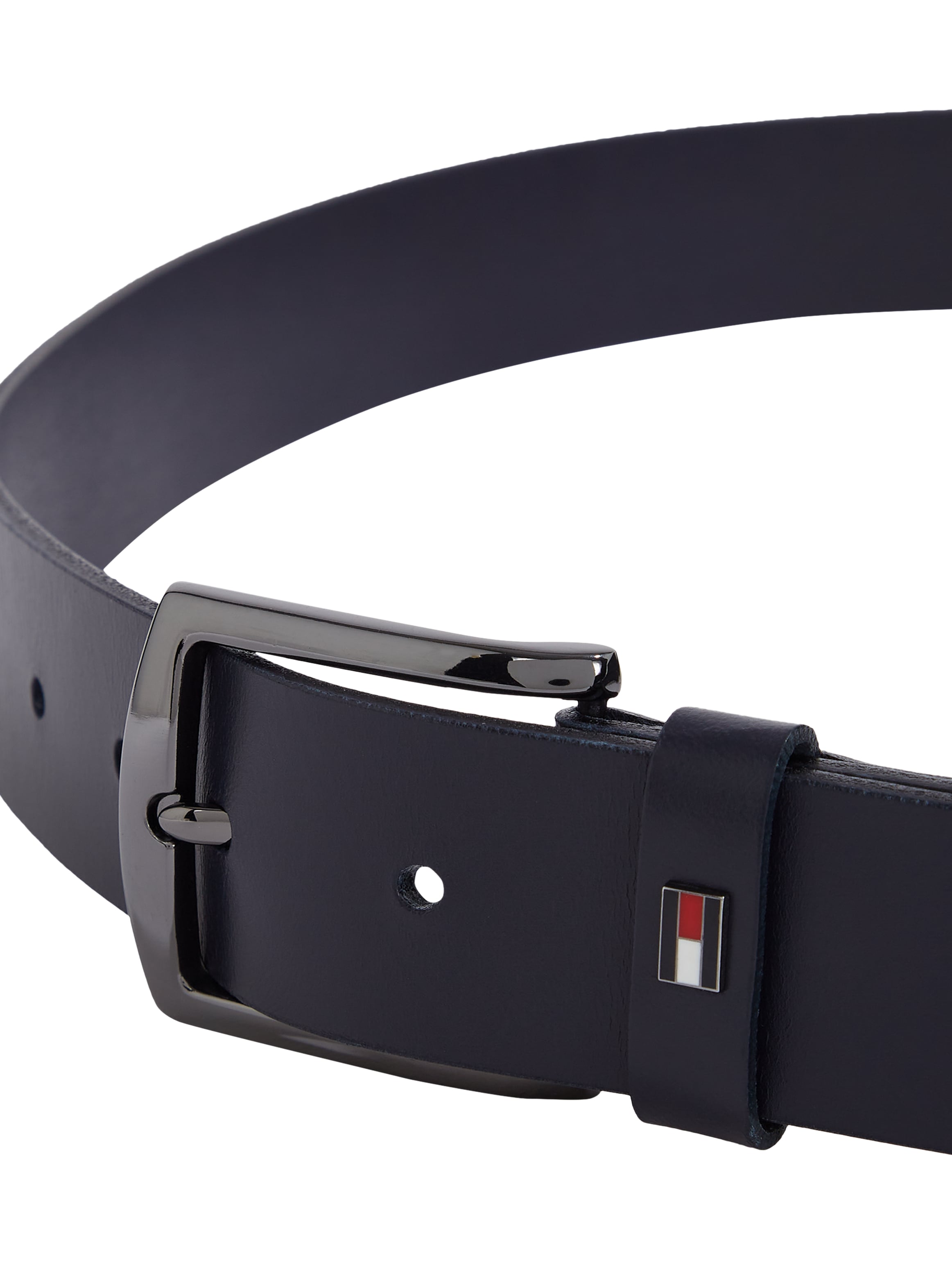 Tommy Hilfiger Ledergürtel »DENTON 3.5 EXT«, Einfachdornschließe, Metalllogo