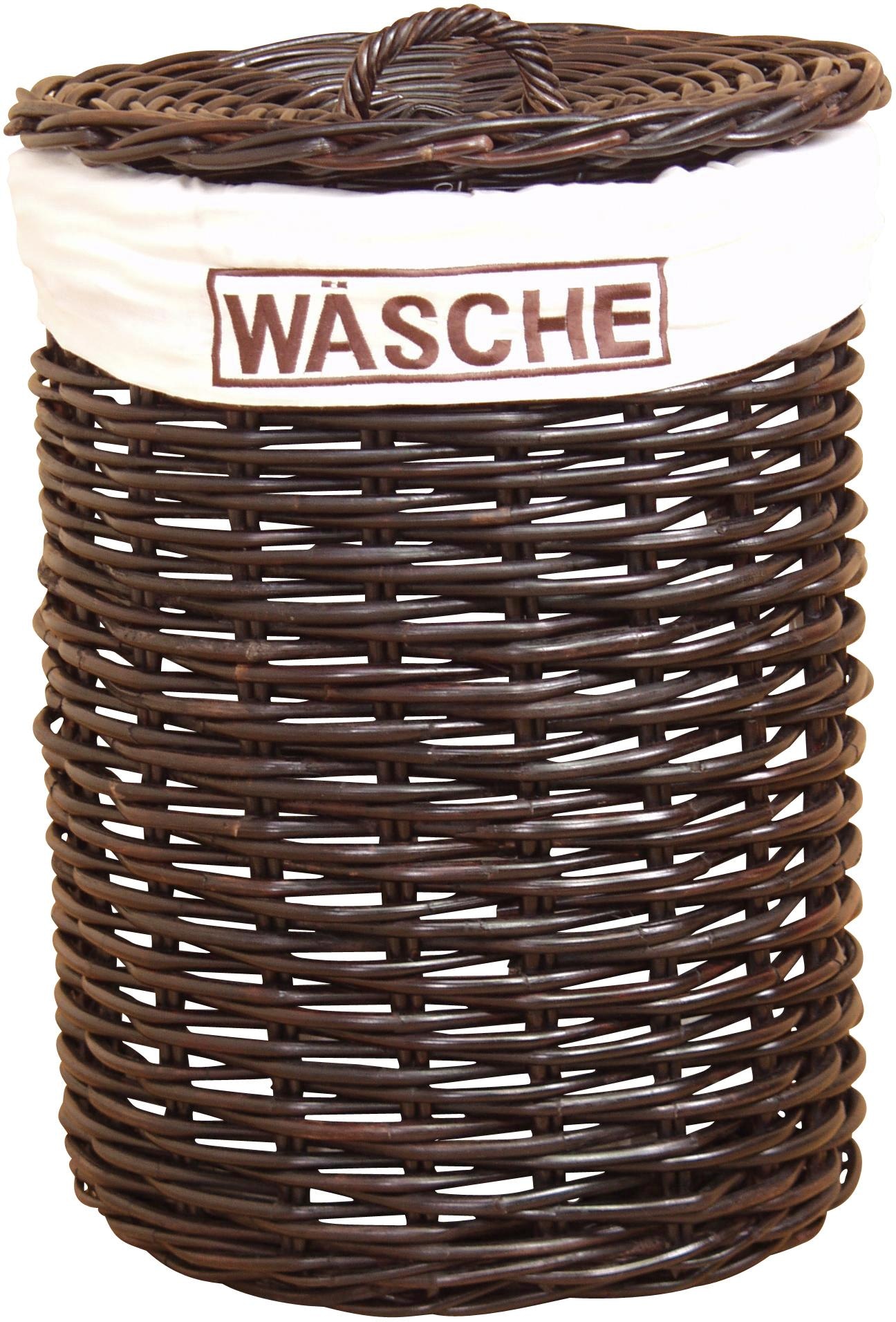 my home Wäschekorb Rattangeflecht, Höhe 65 cm