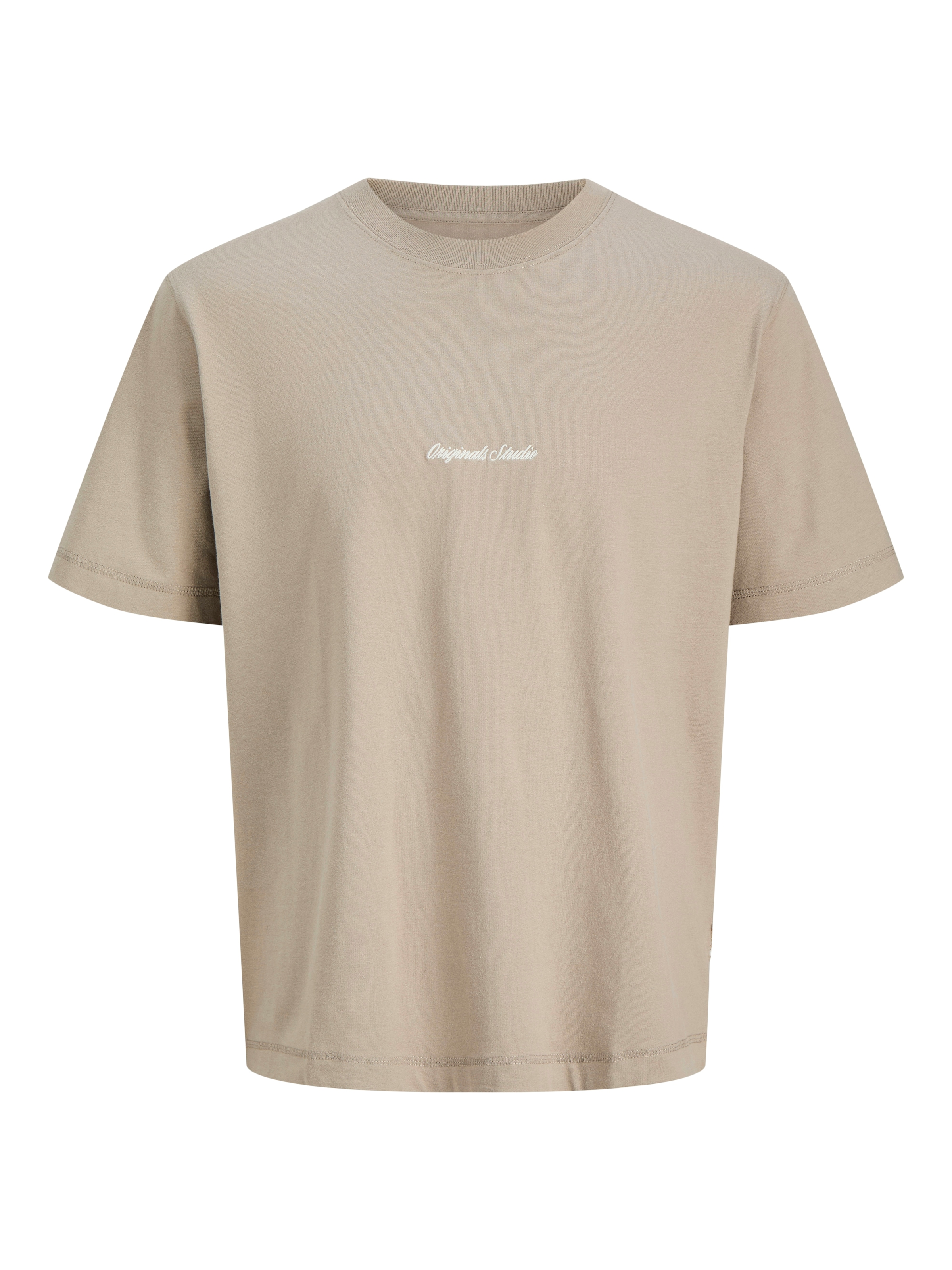 Jack & Jones Rundhalsshirt »JORNORREBRO EMB TEE SS CREW NECK NOOS« Baumwolle, locker geschnitten
