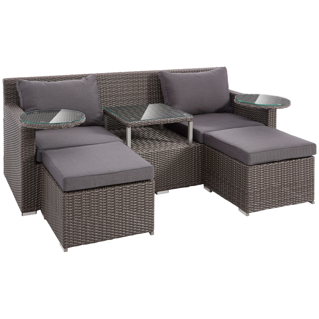 KONIFERA Gartenlounge-Set »3er Loungeset Ibiza«, (Set)