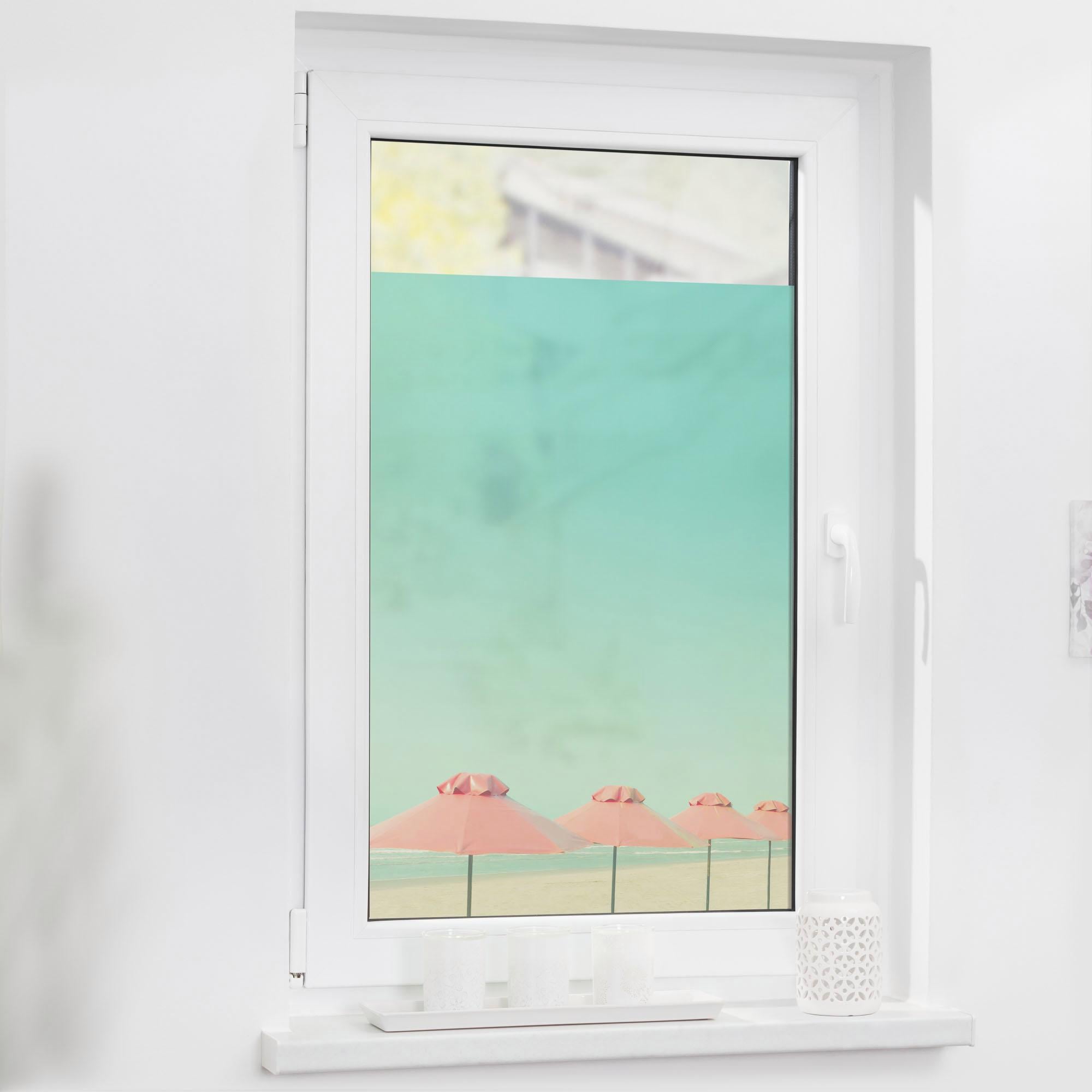 LICHTBLICK ORIGINAL Fensterfolie »Sonnenschirme« 1 Stk. blickdicht strukturiert Klebepunkte selbstklebend, Sichtschutz