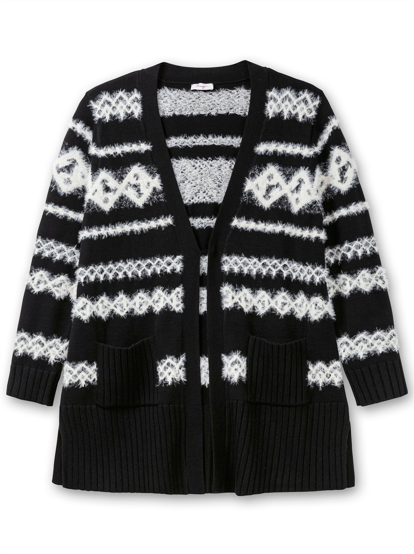 Sheego Longstrickjacke
