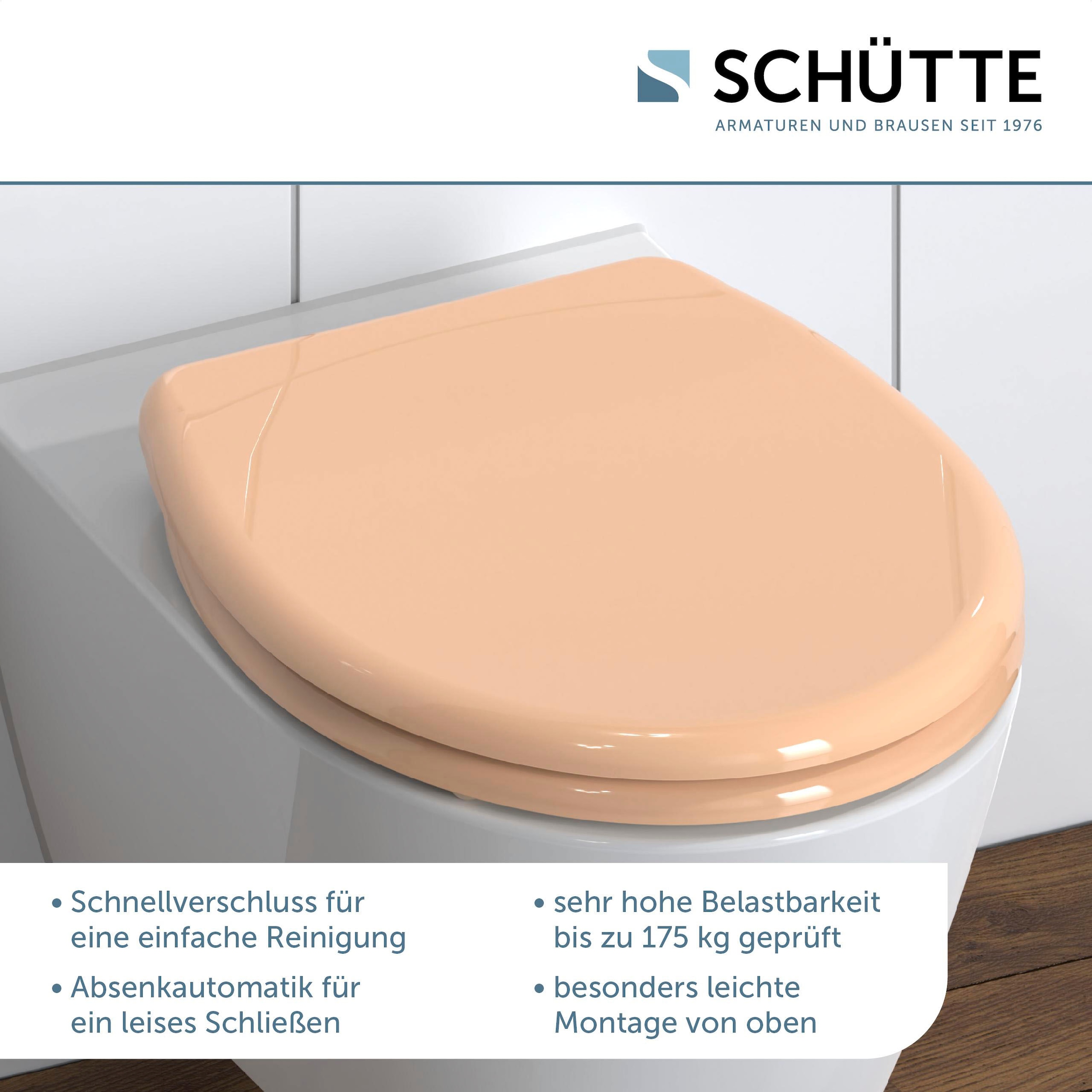 Schütte WC-Sitz, mit Absenkautomatik und Schnellverschlusstechnik