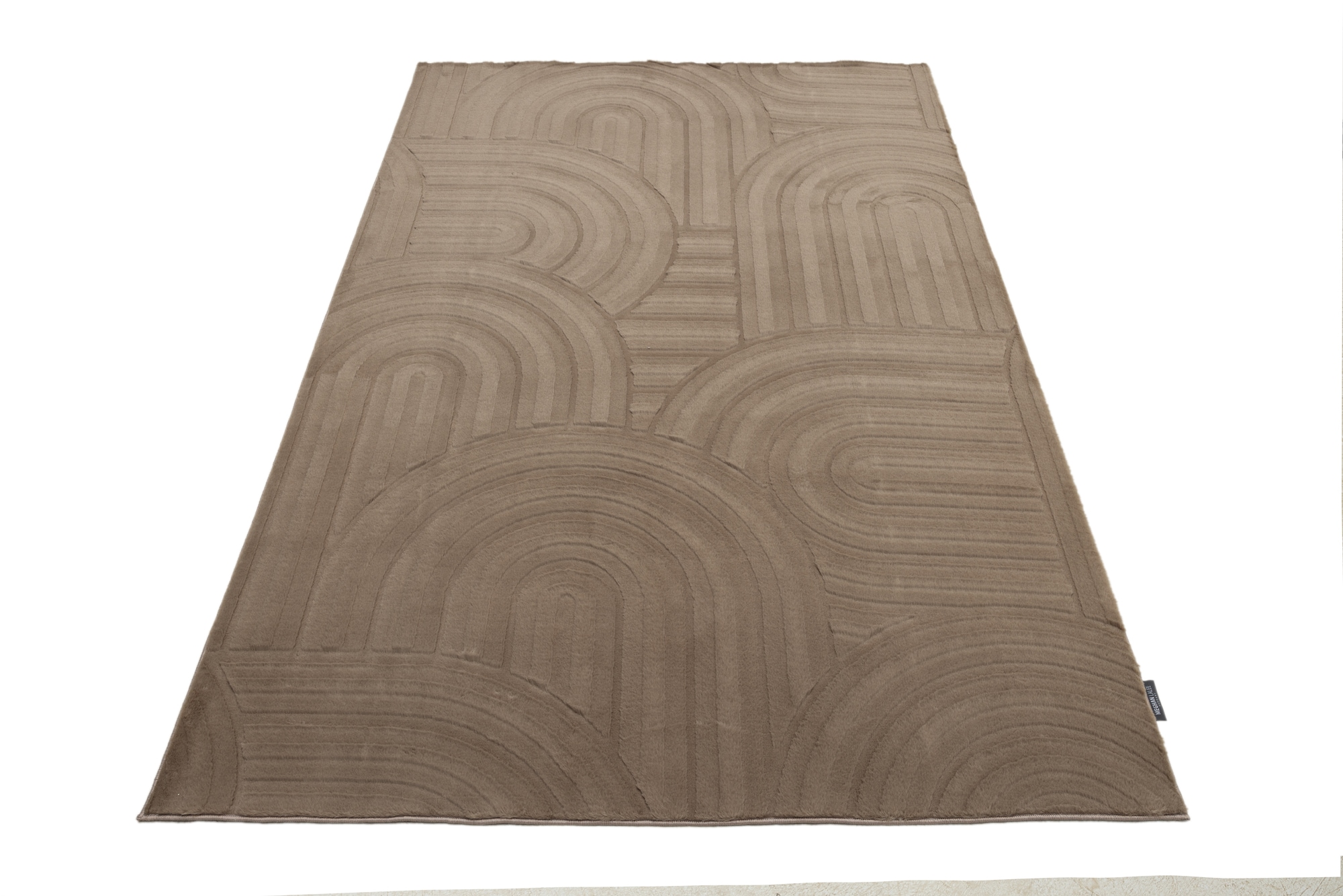 Obsession Teppich »Interstellar 501« rechteckig 25 mm Höhe Uni Farben, modernes Design, Hoch-Tief Effekt, Wohnzimmer