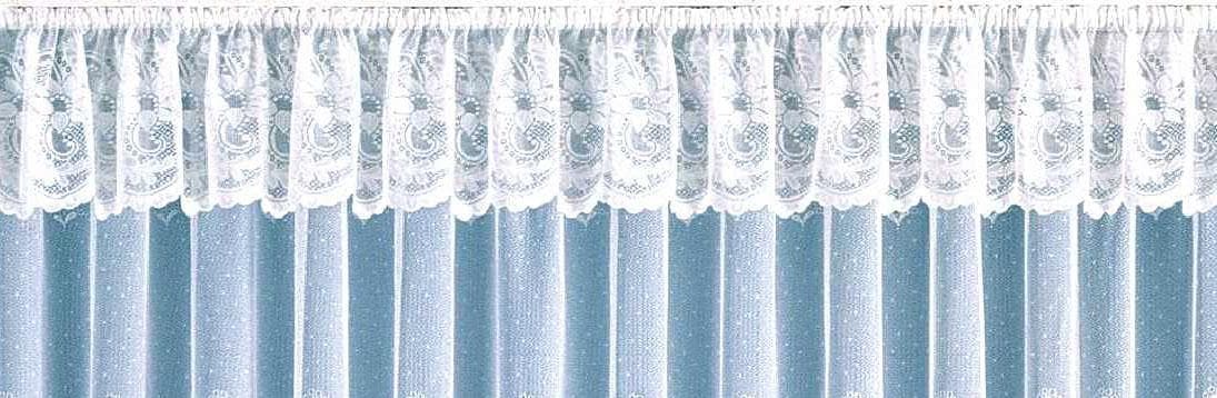 Weckbrodt Querbehang »Flensburg«, (1 St.), geblümt, Jacquard, Gardine, gebogt Oberfläche, kaufen strukturierte floral, online