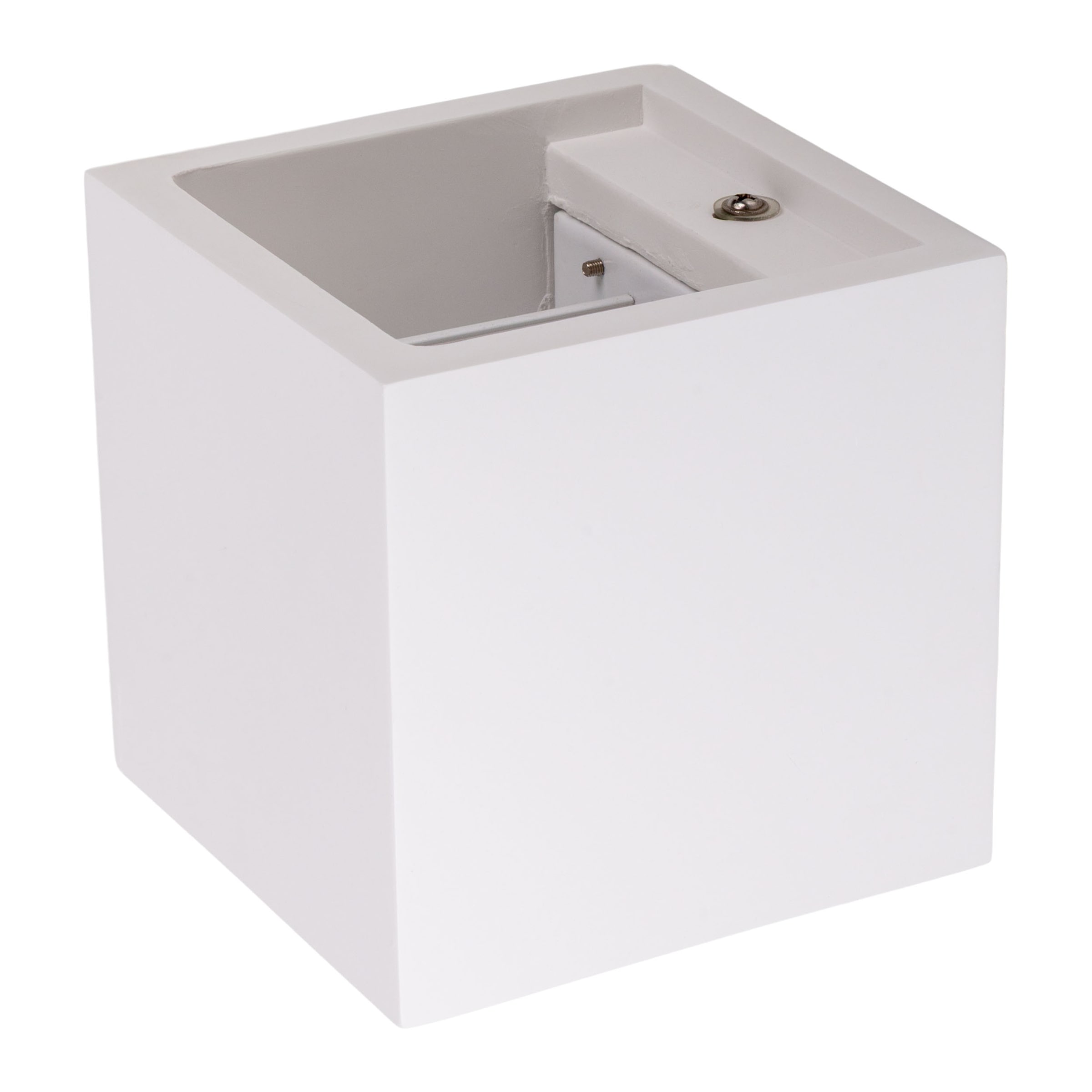 näve LED Wandleuchte »Wanna« LED-Modul 1 Stk. Warmweiß incl. 2x 3W Cree xp LED, l: 11,5cm, b: 11,5cm, h: 11,5cm, Gips, weiß