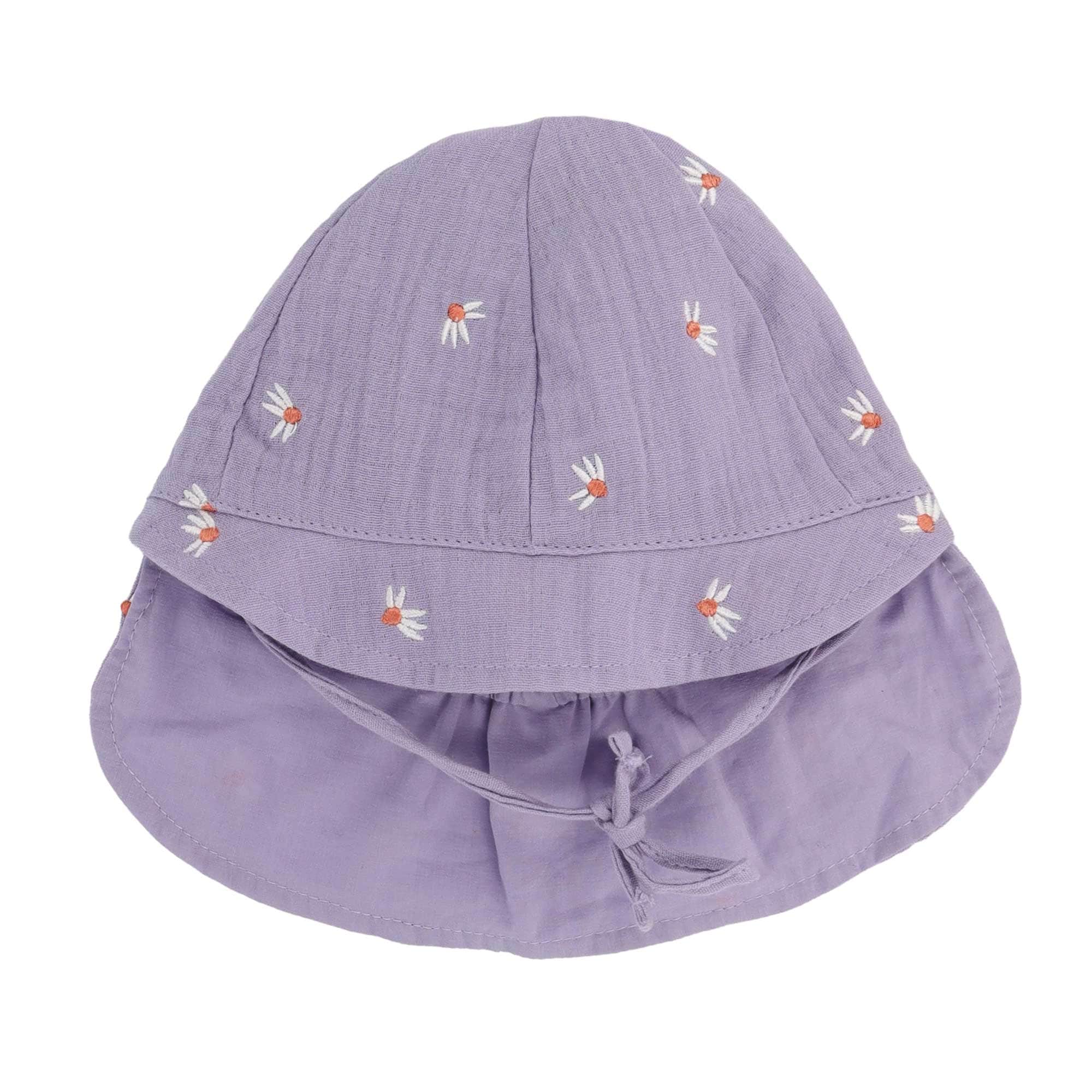 MAXIMO Schirmmütze 1 Stk. graumeliert, Auto-Stickerei, Musselin, zum Binden