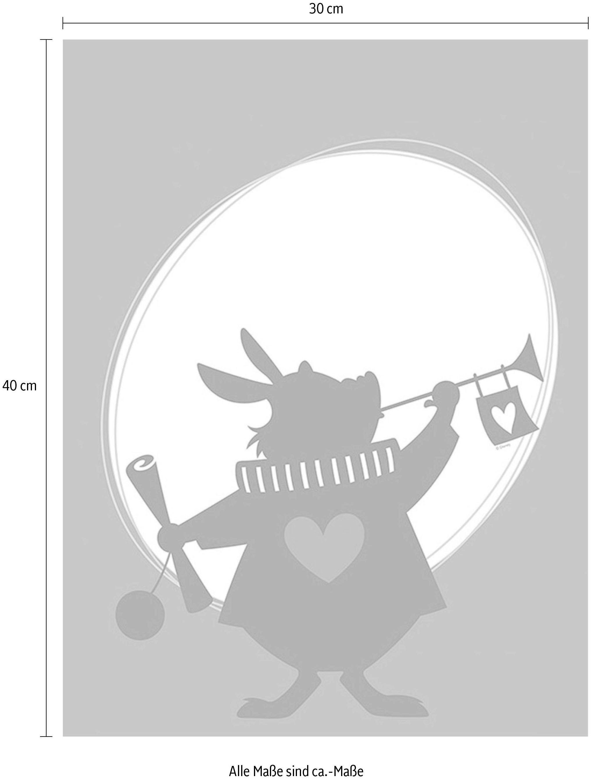 Komar Bild »Alice Rabbit« Disney 1 Stk. tlg. Wandbild zur Dekoration im Kinderzimmer - ohne Rahmen