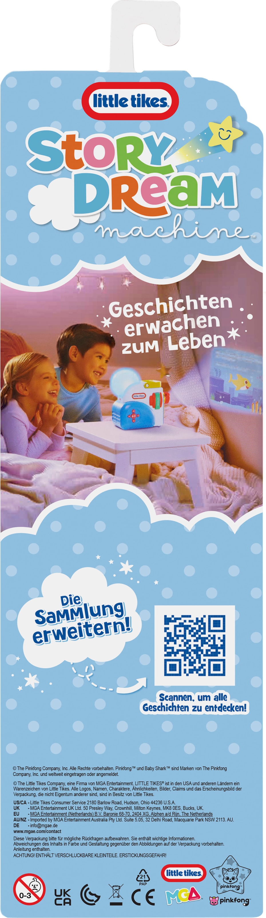 Little Tikes® Hörspielkassette »Story Dream Machine, Großer Hai, Kleiner Hai Familien-Kollektion« passend für Story Dream Machine