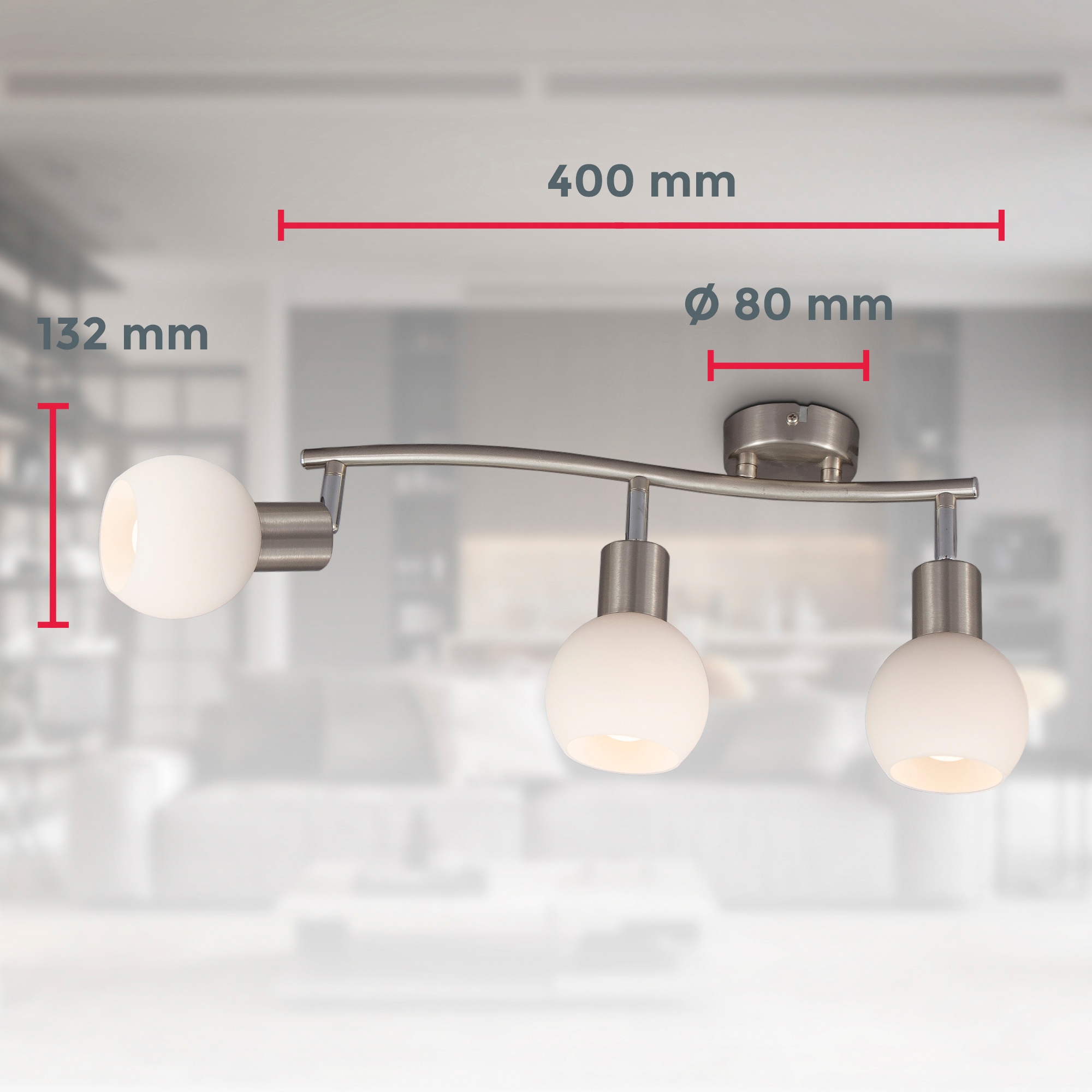 B.K.Licht LED Deckenspots. inkl. 3 5 LED Watt, Spotköpfe Leuchtmittel Garantie mit nicht 470lm, x 3.000K, E14, 3 | online Jahren und dreh- XXL kaufen warmweiß, dimmbar, schwenkbar
