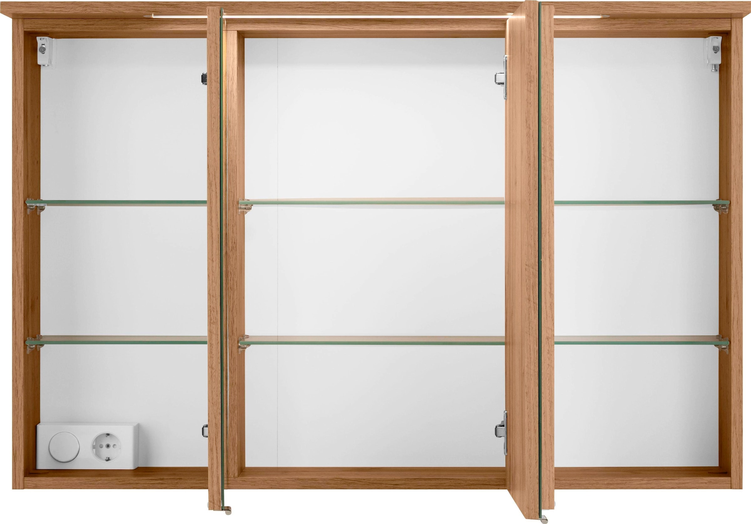 welltime Spiegelschrank »Lucca«, mit LED Beleuchtung