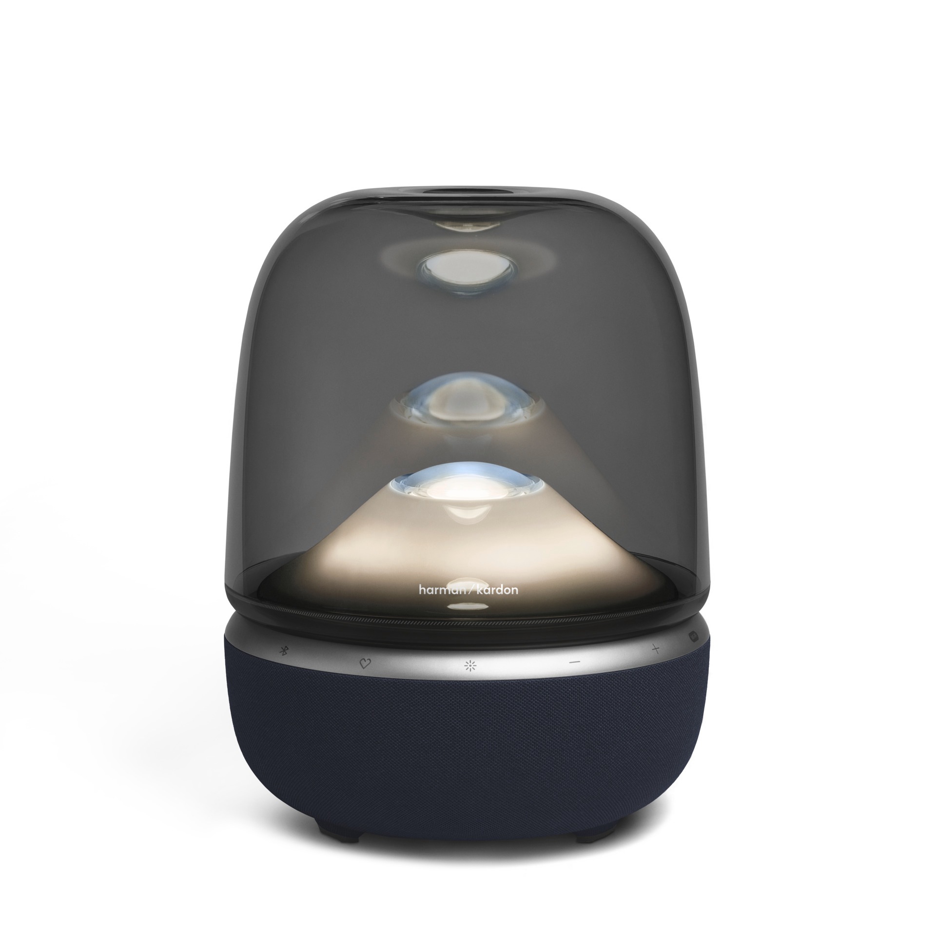 Harman/Kardon Wireless Lautsprecher »Aura Studio 5 Wi-Fi Edition« (Bluetooth | WLAN Beleuchtungseffekte 50 W) WLAN Lautsprecher für zu Hause mit faszinierender Beleuchtung