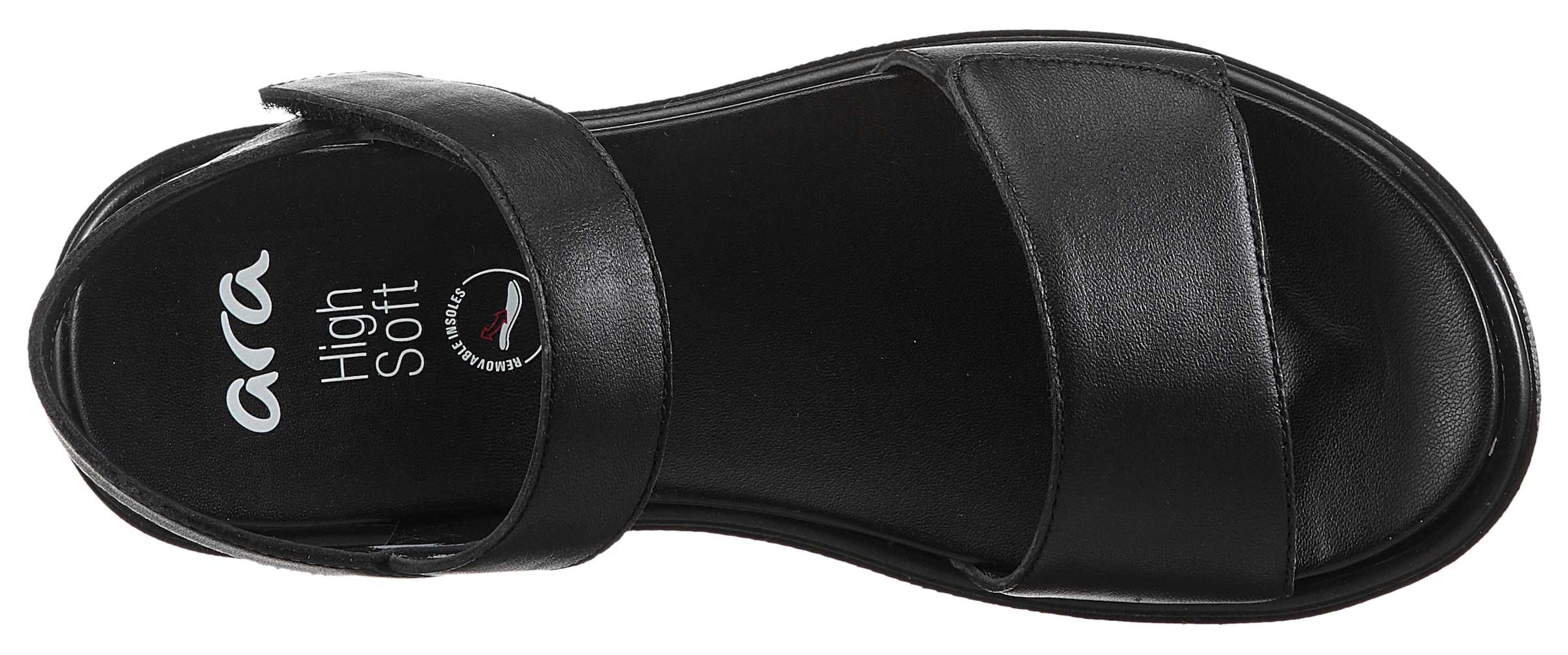 Ara Sandalette »BILBAO«, Sommerschuh, Sandale, Keilabsatz, Klett, Weite G (weit)