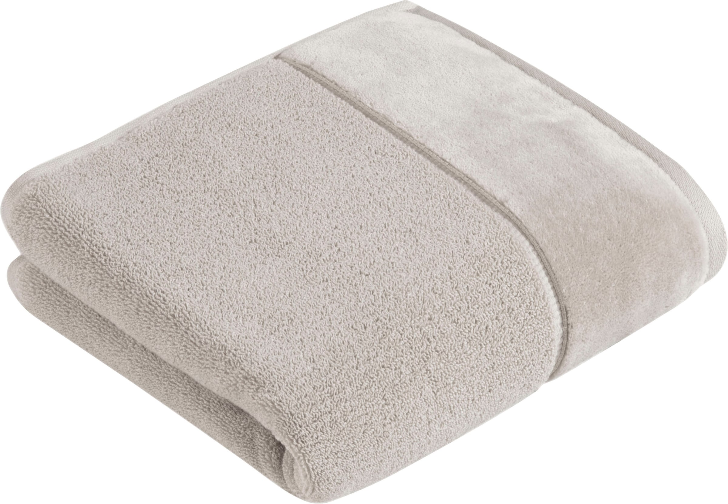 Vossen Handtuch »Pure«, (1 St.), online & eleganter kaufen Veloursbordüre VEGAN, mit Baumwolle