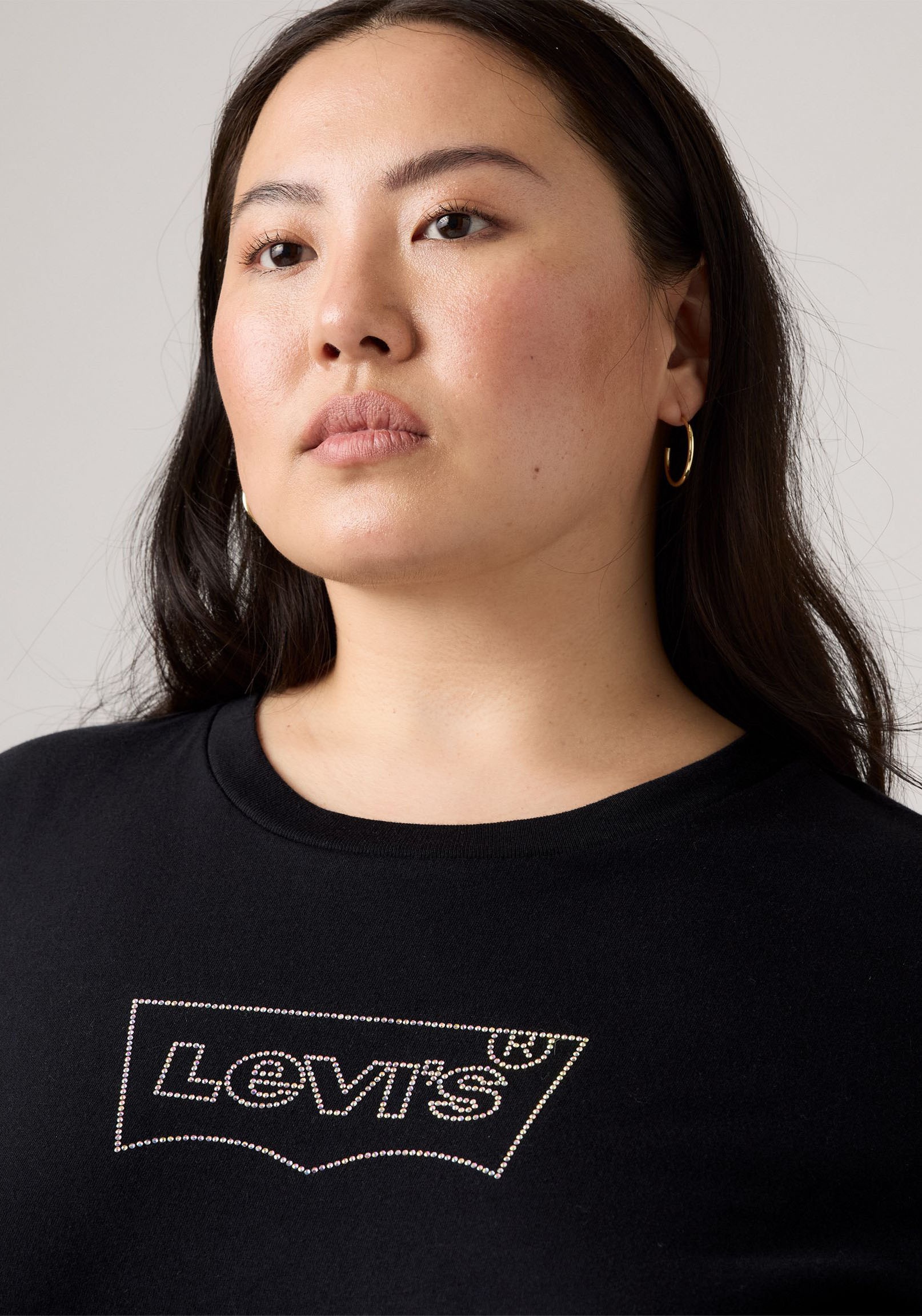 Levi's® Plus T-Shirt »Perfect Tee«, mit Batwing-Logo
