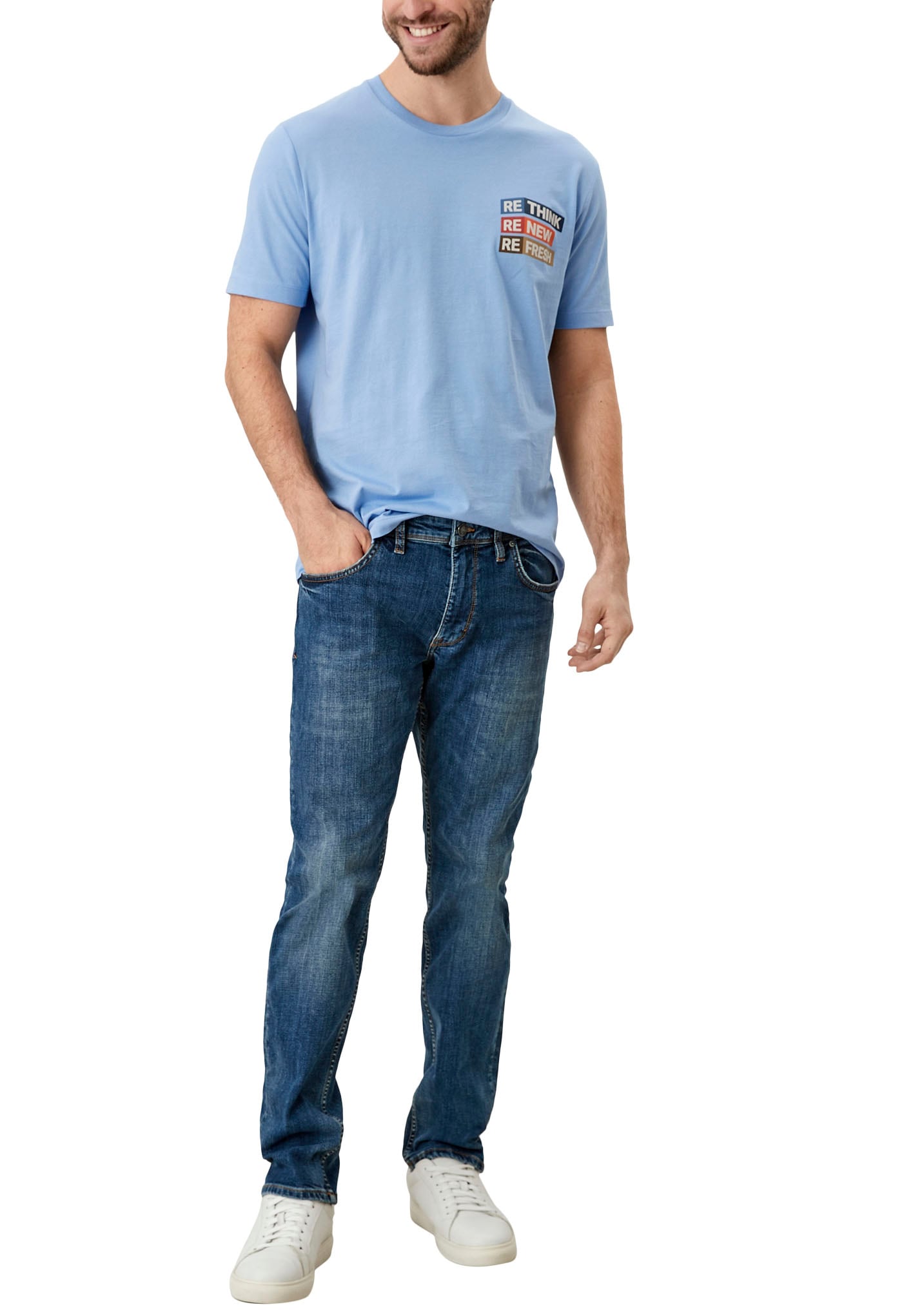 5-Pocket-Jeans, mit ♕ Waschung authentischer s.Oliver bei
