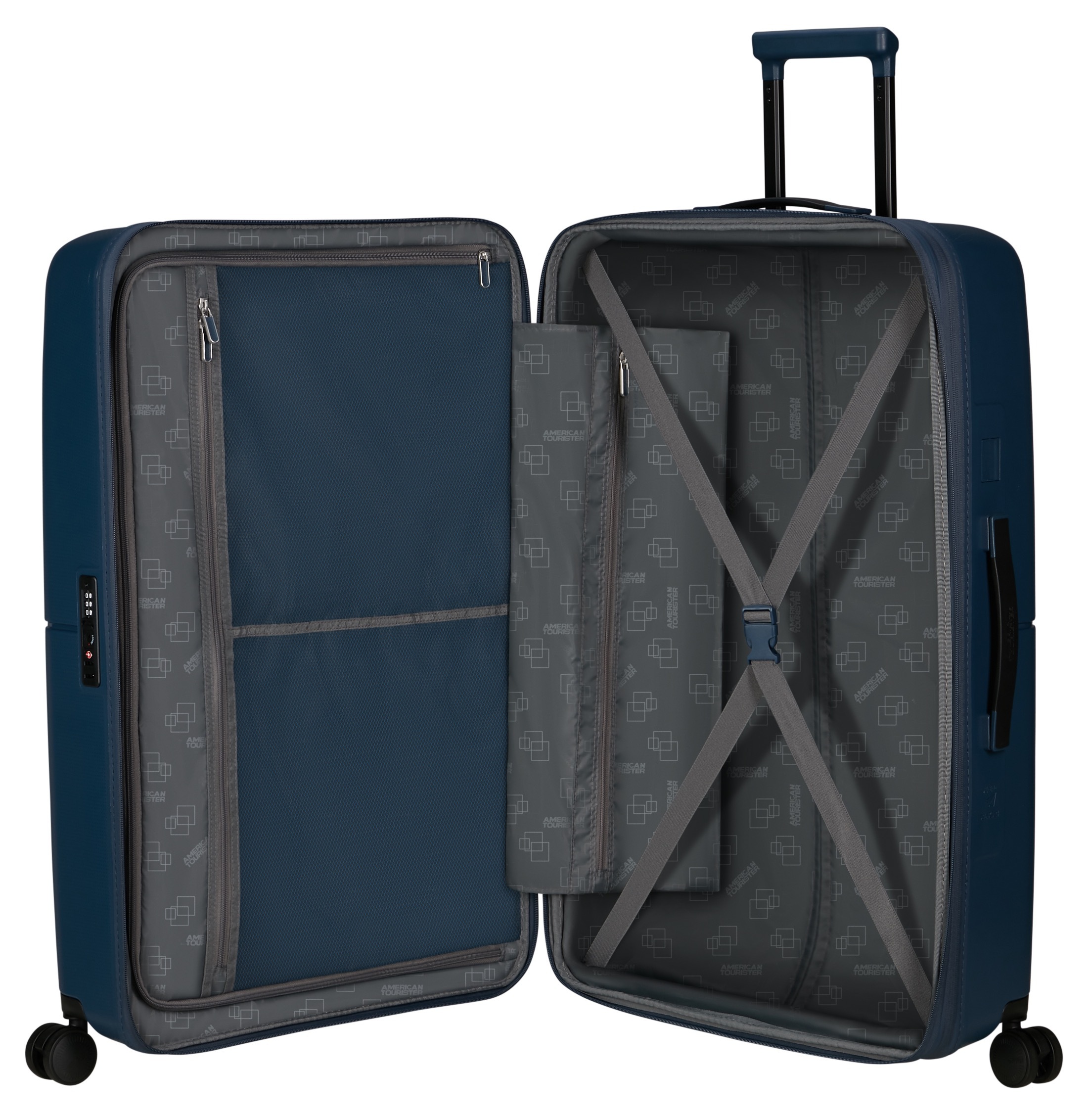 American Tourister® Hartschalen-Trolley »DASHPOP 77«, 4 Rollen, Koffer groß Reisekoffer TSA-Zahlenschloss Aufgabegepäck