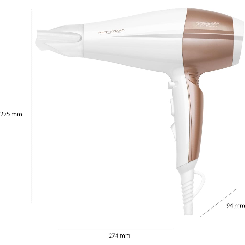 ProfiCare Haartrockner »PC-HT 3010«, 2200 W, 1 Aufsätze