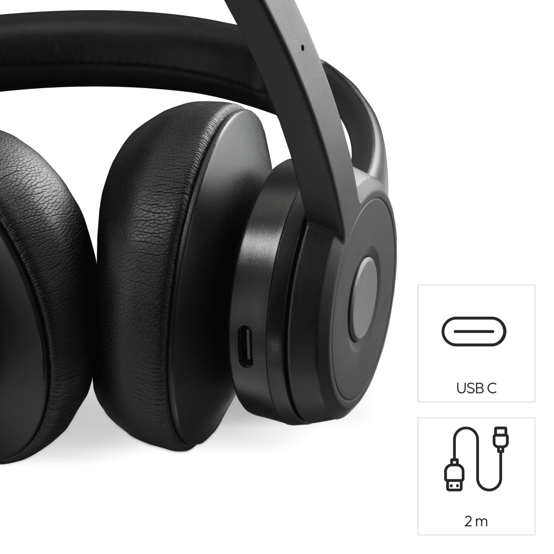 Hama PC-Headset »Bluetooth Headset (mit ➥ XXL PC, kabellos, für | 3 Jahre Freisprechfunktion-Stummschaltung On UNIVERSAL Ear, Handy)«, Garantie Mikrofon