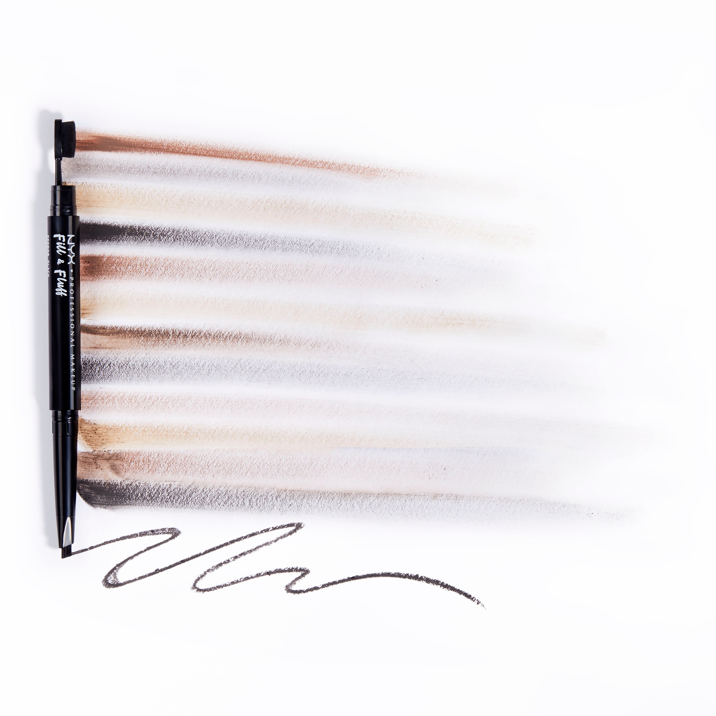 NYX Augenbrauen-Stift »Professional Makeup Fill & Fluff Eyebrow Pomade Pencil«, mit dichter Härchenbürste