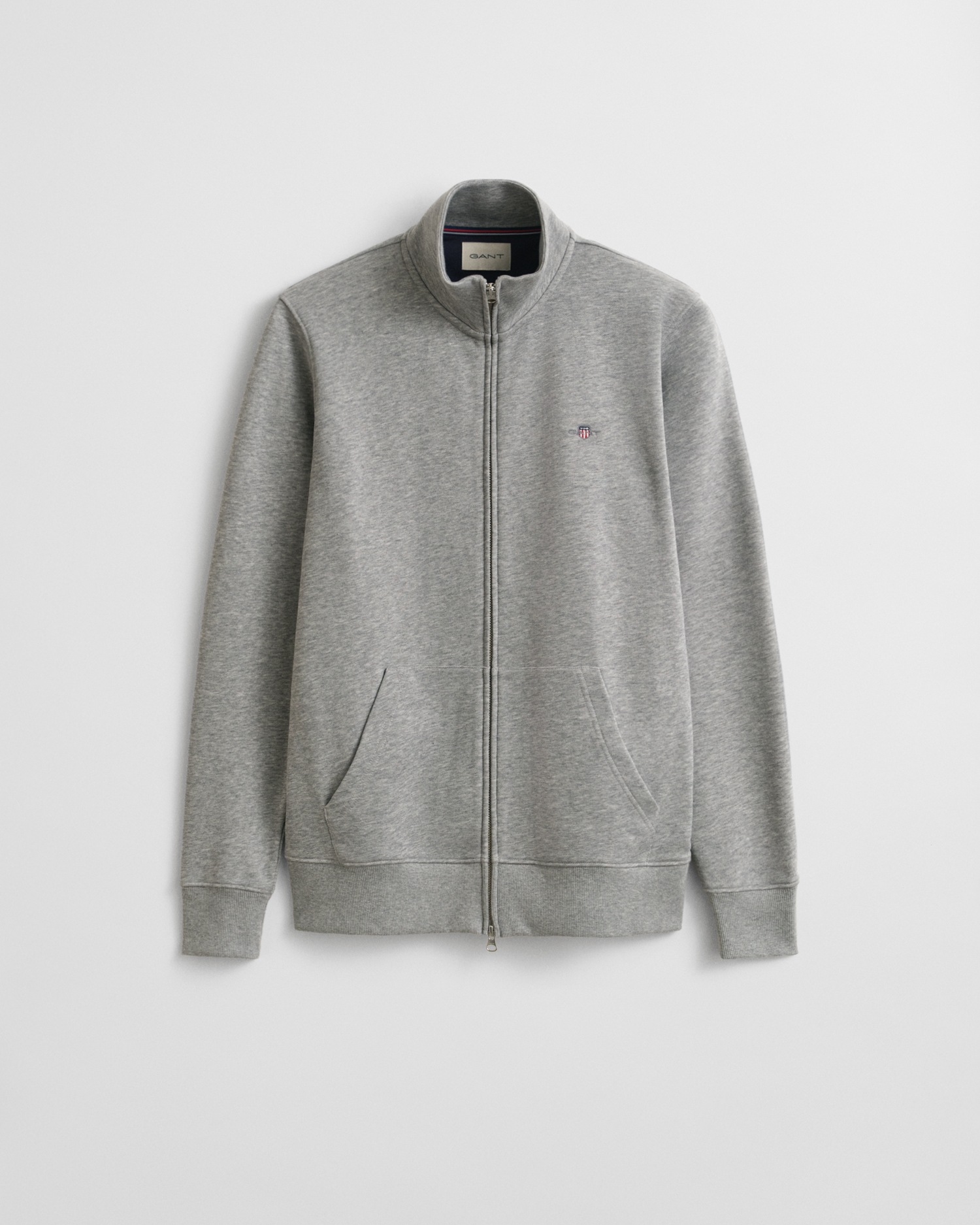 Gant Sweatjacke »REG SHIELD FULL ZIP SWEAT« mit Logostickerei auf der Brust