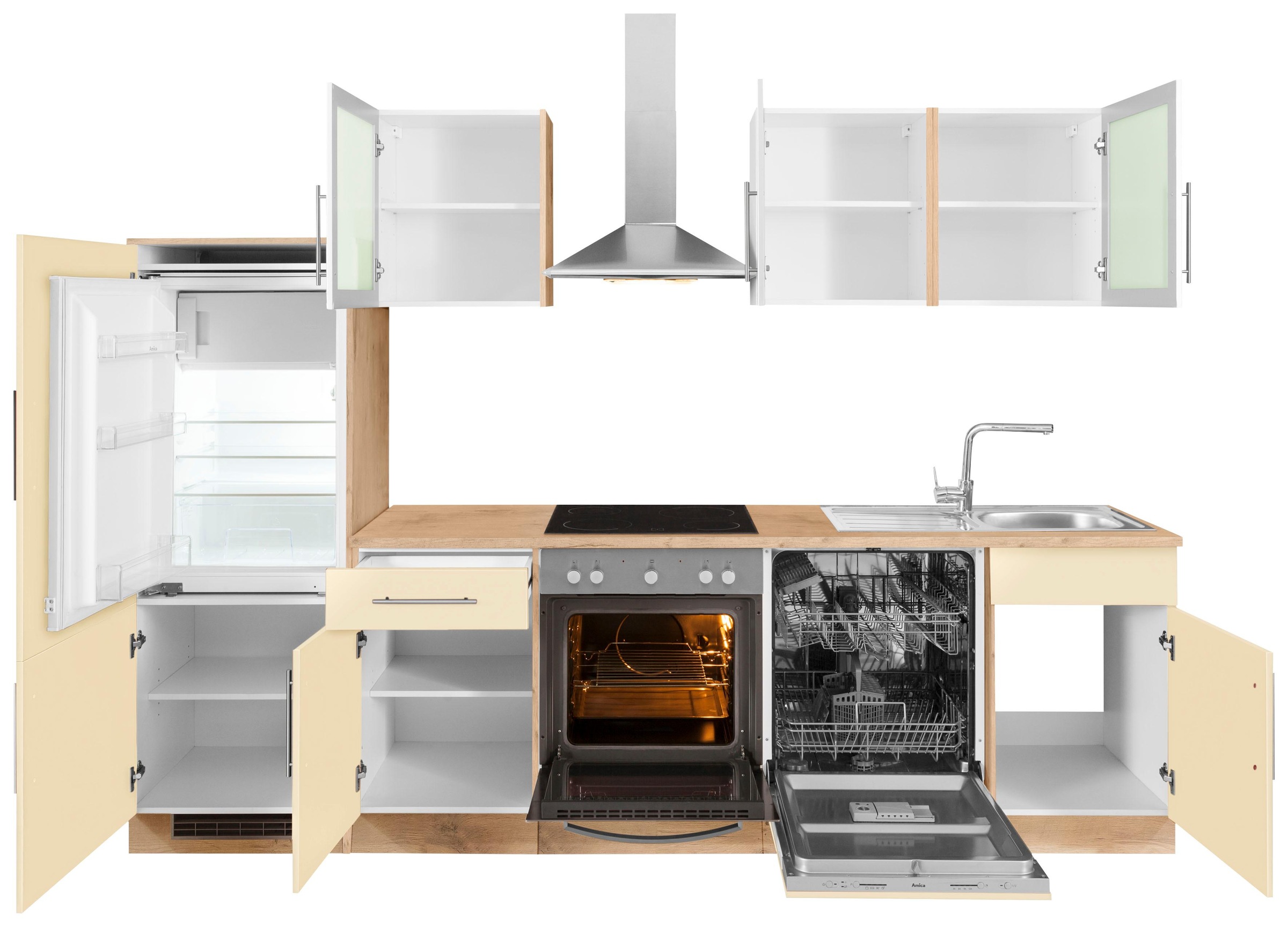 wiho Küchen Küchenzeile mit auf »Aachen«, kaufen Raten cm 280 E-Geräten, Breite