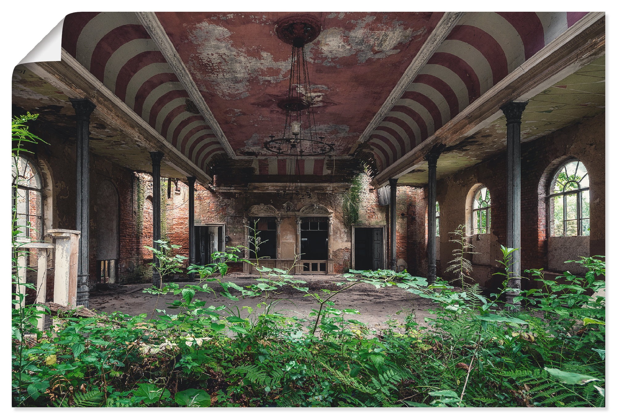 Artland Wandbild »Lost Places - Tanzsaal - verlassen«, Gebäude, (1 St.), als Leinwandbild, Poster in verschied. Größen