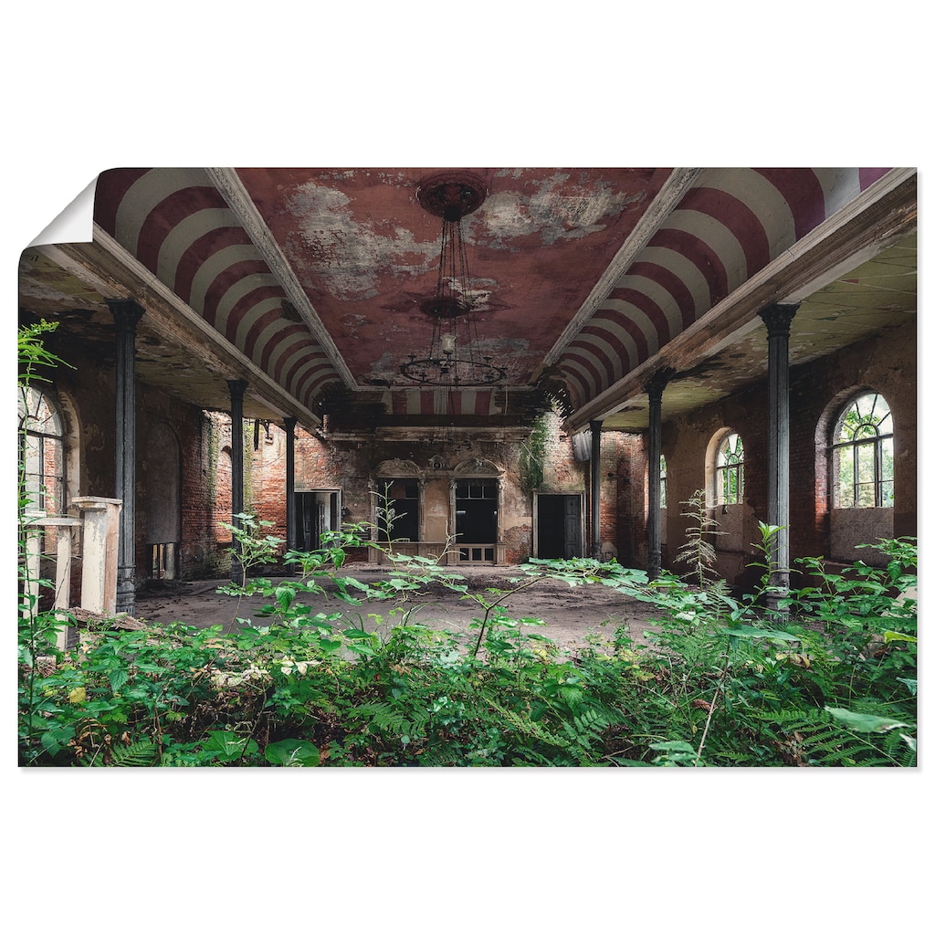 Artland Wandbild »Lost Places - Tanzsaal - verlassen«, Gebäude, (1 St.)