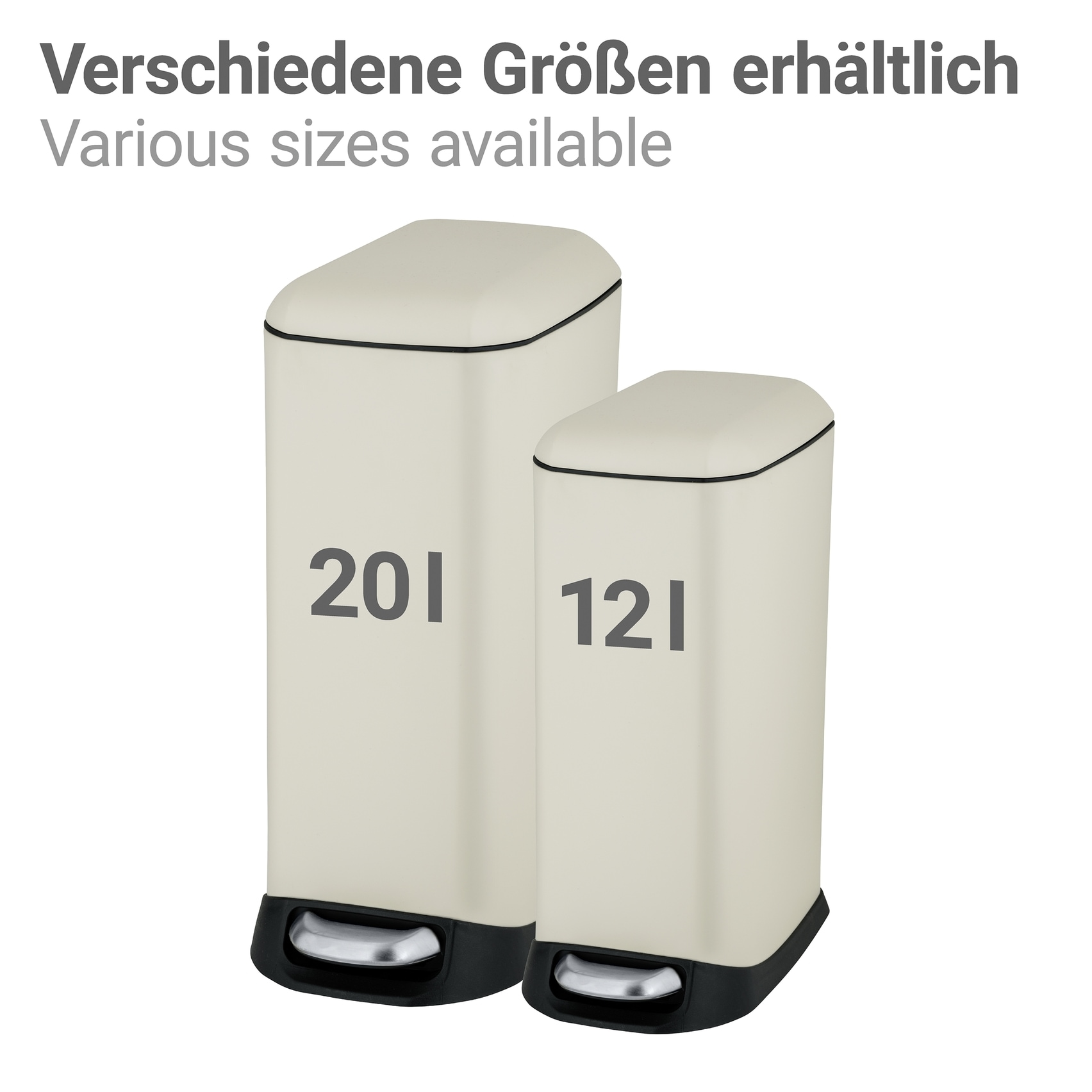 WENKO Mülleimer »Modell Design« 1 Behälter Abfalleimer mit Absenkautomatik und herausnehmbarem Einsatz