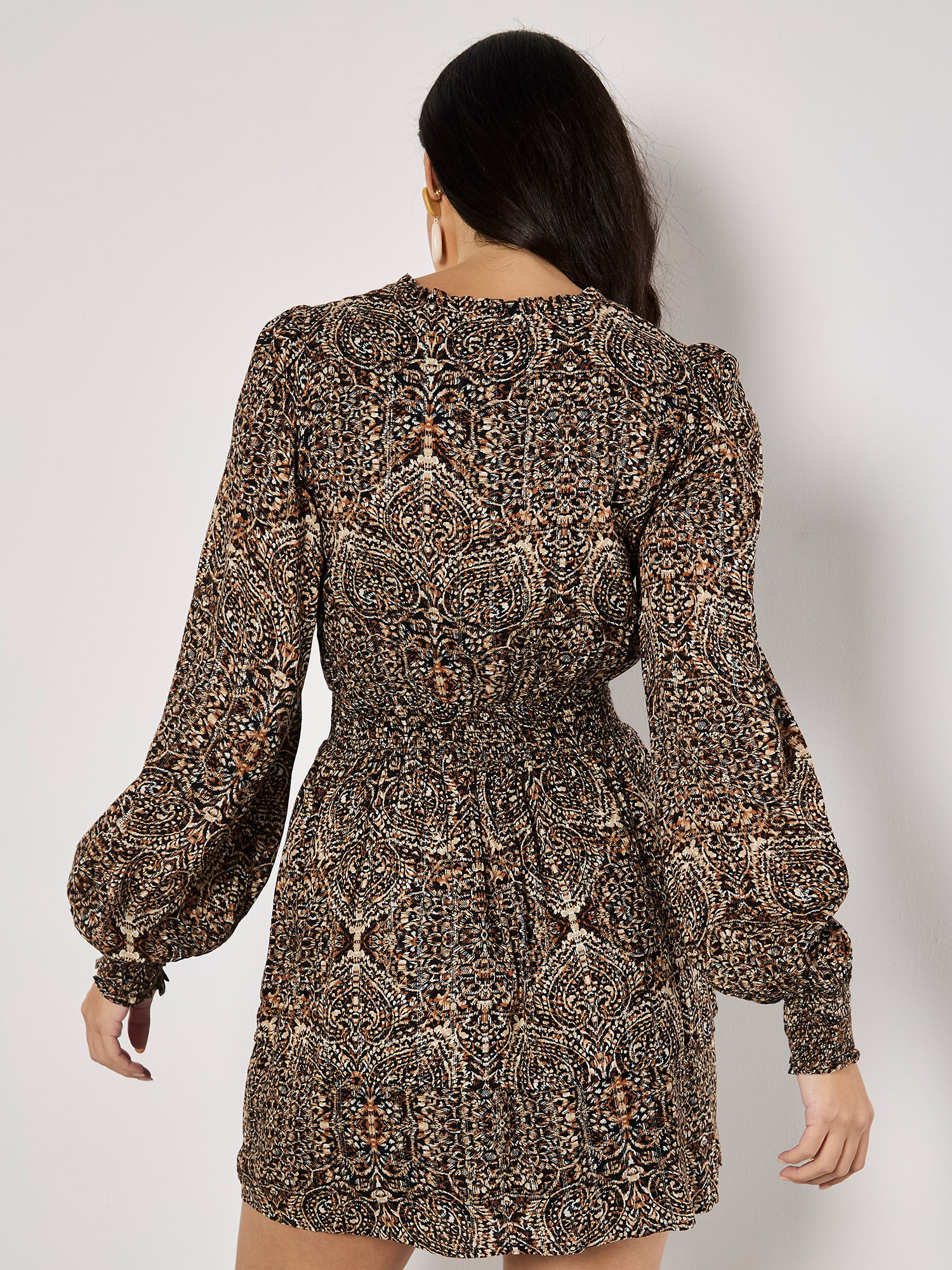 Apricot Minikleid »Minikleid« mit Glitzerschimmer