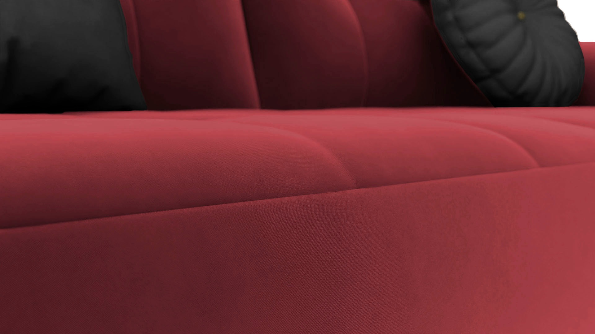 sit&more Ecksofa »Orient 1 L-Form«, inkl. 4 Zierkissen mit Strass-Stein, goldfarbene Metallfüße