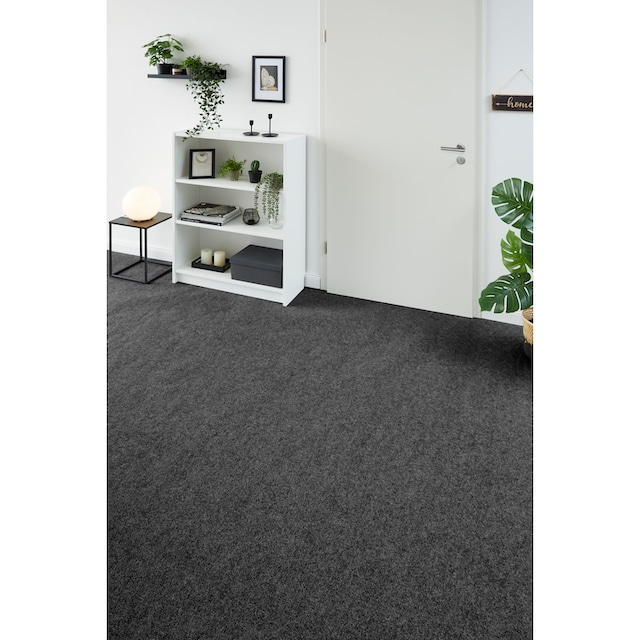 Andiamo Teppichboden »Coupon Nadelfilz Milo«, rechteckig, Uni Farben,  Breite 100cm oder 200 cm, strapazierfähig, Wohnzimmer