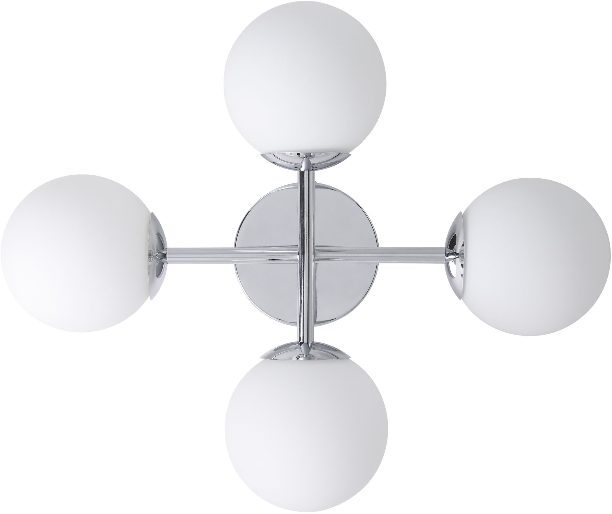 EGLO LED Deckenleuchte »CASTROVIDO Deckenlampe - Stahl - G9 - 4X4,2W - IP44« G9 1 Stk. Wohzimmerlampe, Esszimmerlampe, Flur, Schlafzimmer,L47,5xB38,5xH19,5cm