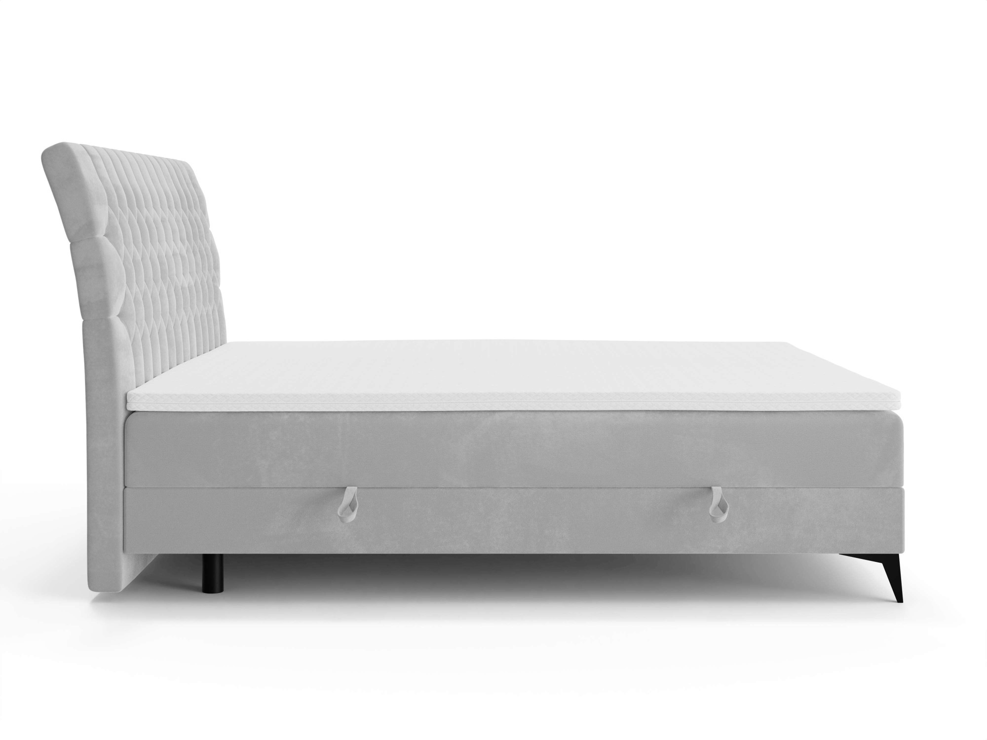 Leonique Polsterbett »SYDNEE mit Matratze und Topper, in 2 Breiten (160 und 180 cm)«, Boxspringbett mit Kopfteil, Bettkasten, Matratze (BFK/TFK) und Topper