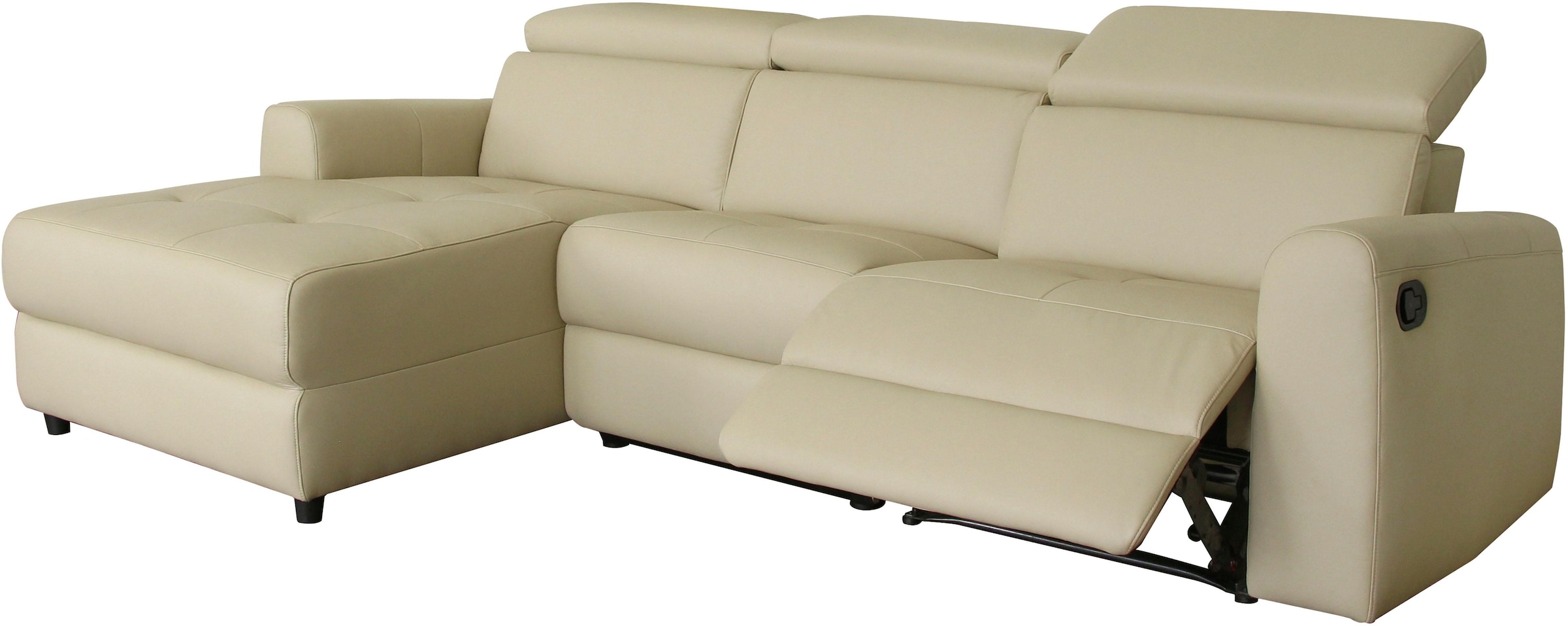 Home affaire Ecksofa »Sentrano, L-Form,« 275 cm, man. o. elektr. Relaxfunktion und USB/Kopfverstellung